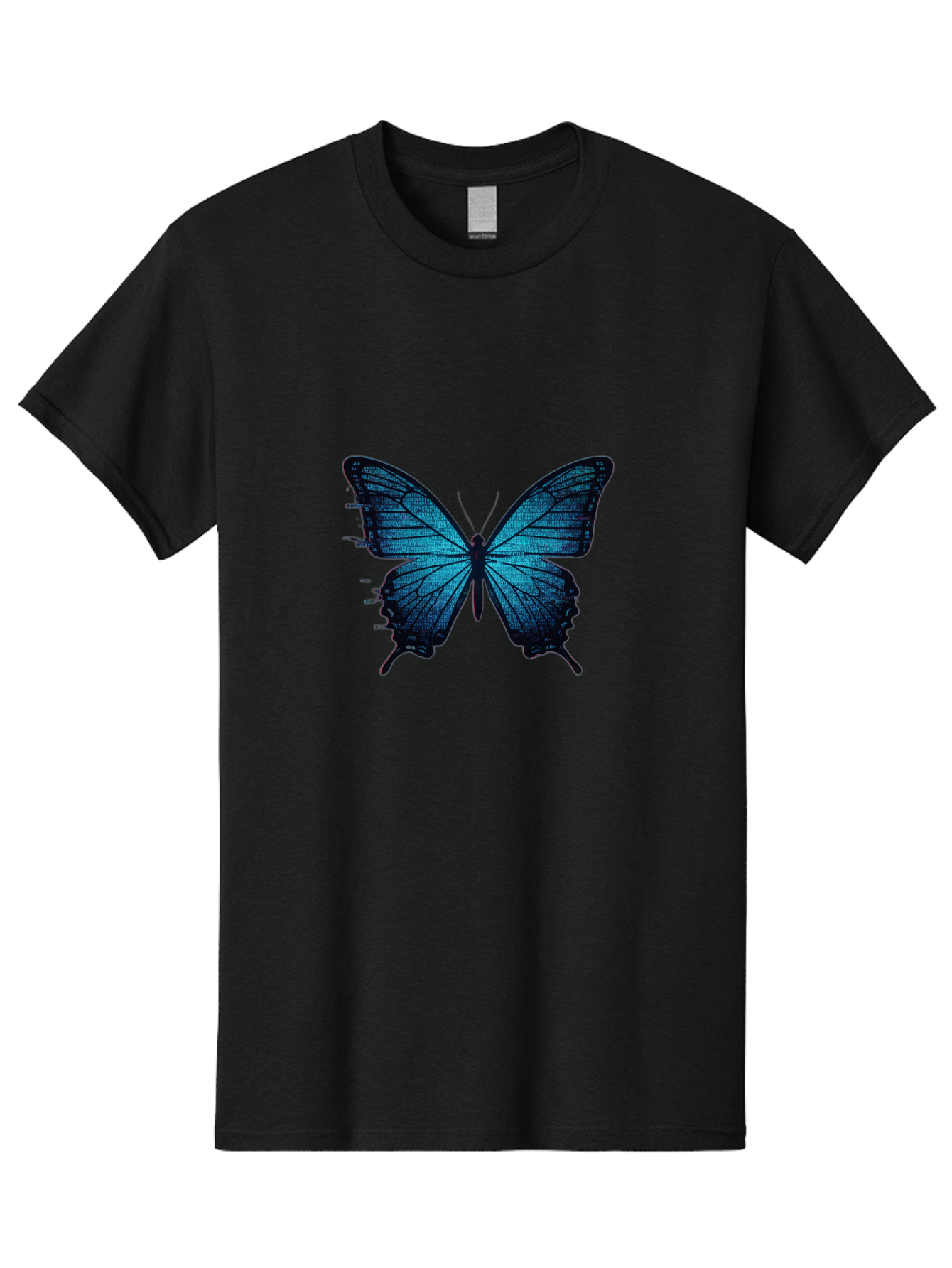 Blue-Butterfly-4 Men'S Graphic Tee, 100% Cotton, Comfortable Casual Summer Wear, Machine Washable, Vintage Camera, Old Camera, Antique Camera, Black Camera, Classic Photography, Photography Equipment, Nostalgic Device, Film Camera, Camera Art Bah599