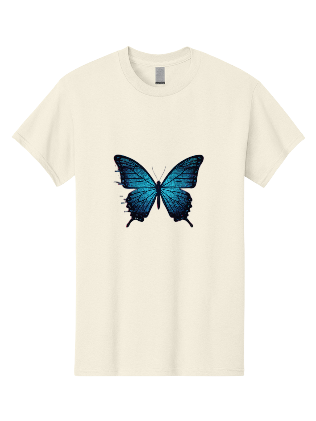 Blue-Butterfly-4 Men'S Graphic Tee, 100% Cotton, Comfortable Casual Summer Wear, Machine Washable, Vintage Camera, Old Camera, Antique Camera, Black Camera, Classic Photography, Photography Equipment, Nostalgic Device, Film Camera, Camera Art Bah599