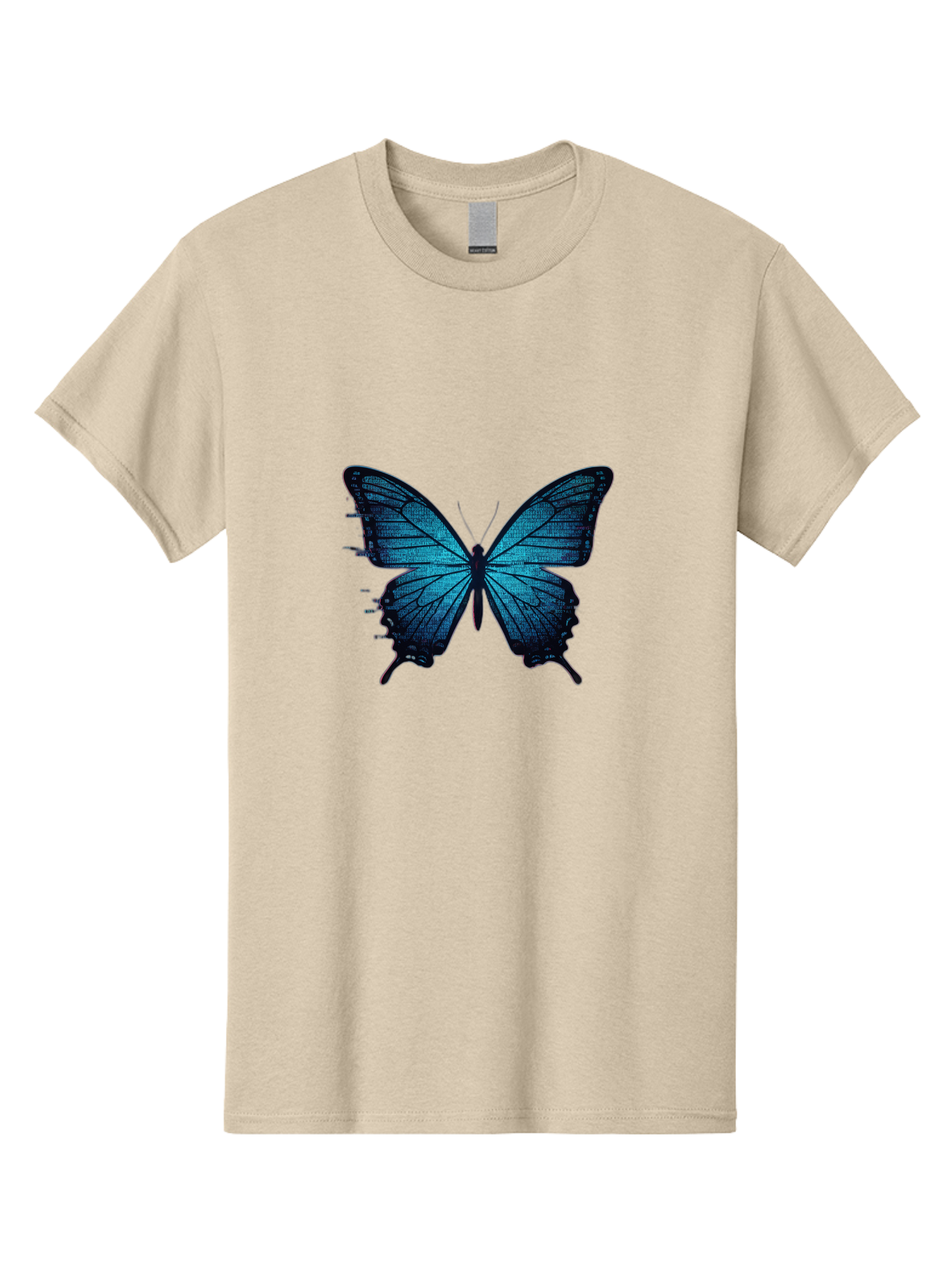 Blue-Butterfly-4 Men'S Graphic Tee, 100% Cotton, Comfortable Casual Summer Wear, Machine Washable, Vintage Camera, Old Camera, Antique Camera, Black Camera, Classic Photography, Photography Equipment, Nostalgic Device, Film Camera, Camera Art Bah599