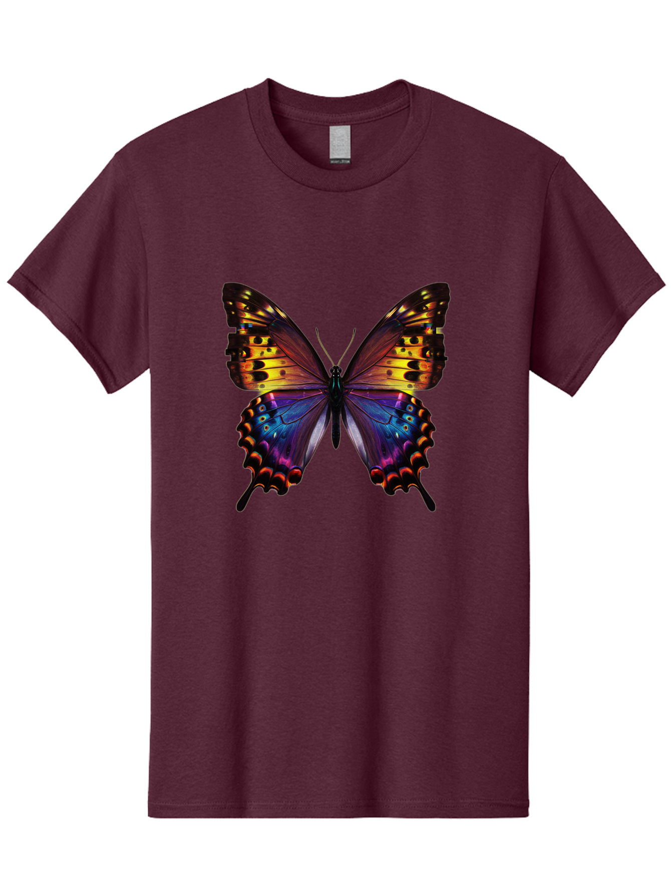 Blue-Morpho-Butterfly Men'S Graphic Tee, 100% Cotton, Comfortable Casual Summer Wear, Machine Washable, Vintage Camera, Old Camera, Antique Camera, Black Camera, Classic Photography, Photography Equipment, Nostalgic Device, Film Camera, Bah603