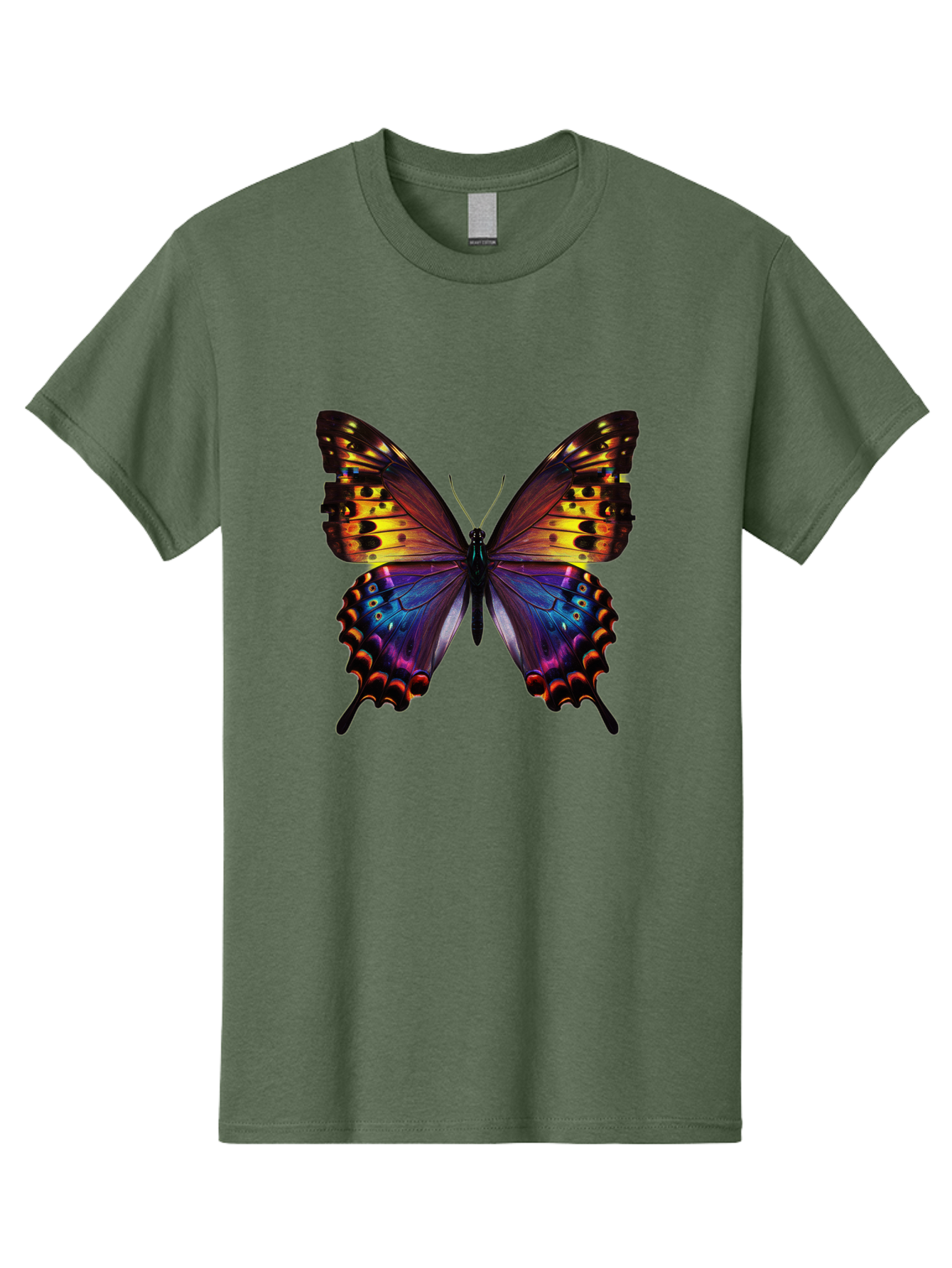 Blue-Morpho-Butterfly Men'S Graphic Tee, 100% Cotton, Comfortable Casual Summer Wear, Machine Washable, Vintage Camera, Old Camera, Antique Camera, Black Camera, Classic Photography, Photography Equipment, Nostalgic Device, Film Camera, Bah603