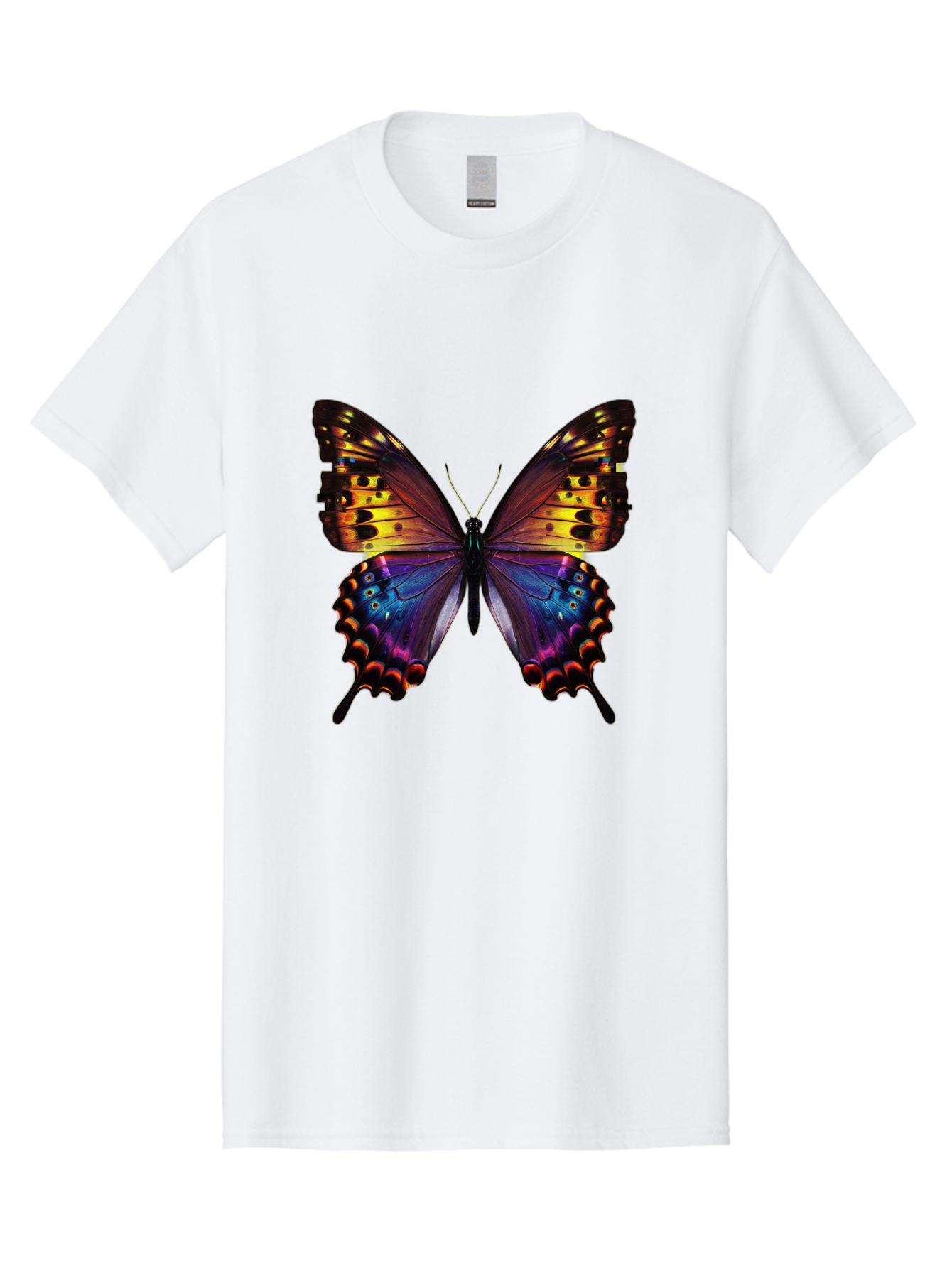 Blue-Morpho-Butterfly Men'S Graphic Tee, 100% Cotton, Comfortable Casual Summer Wear, Machine Washable, Vintage Camera, Old Camera, Antique Camera, Black Camera, Classic Photography, Photography Equipment, Nostalgic Device, Film Camera, Bah603