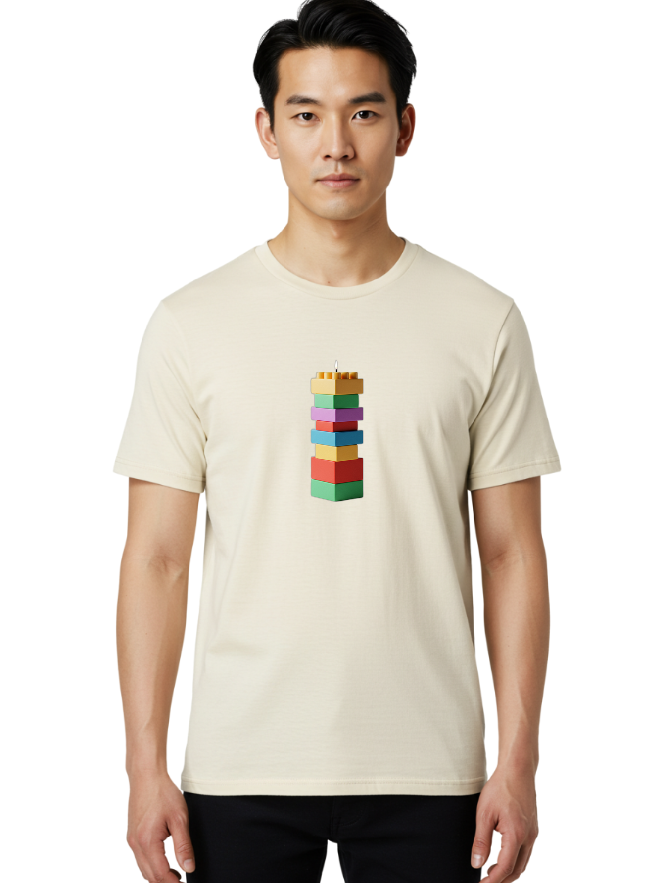 Building-Blocks-Candle Men'S Graphic Tee, 100% Cotton, Comfortable Casual Summer Wear, Machine Washable, Vintage Camera, Old Camera, Antique Camera, Black Camera, Classic Photography, Photography Equipment, Nostalgic Device, Film Camera, Bah616