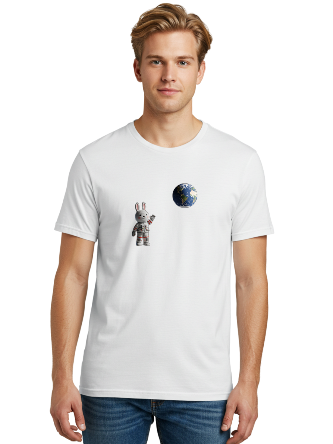 Bunny-Astronaut-3 Men'S Graphic Tee, 100% Cotton, Comfortable Casual Summer Wear, Machine Washable, Vintage Camera, Old Camera, Antique Camera, Black Camera, Classic Photography, Photography Equipment, Nostalgic Device, Film Camera, Camera Art Bah620