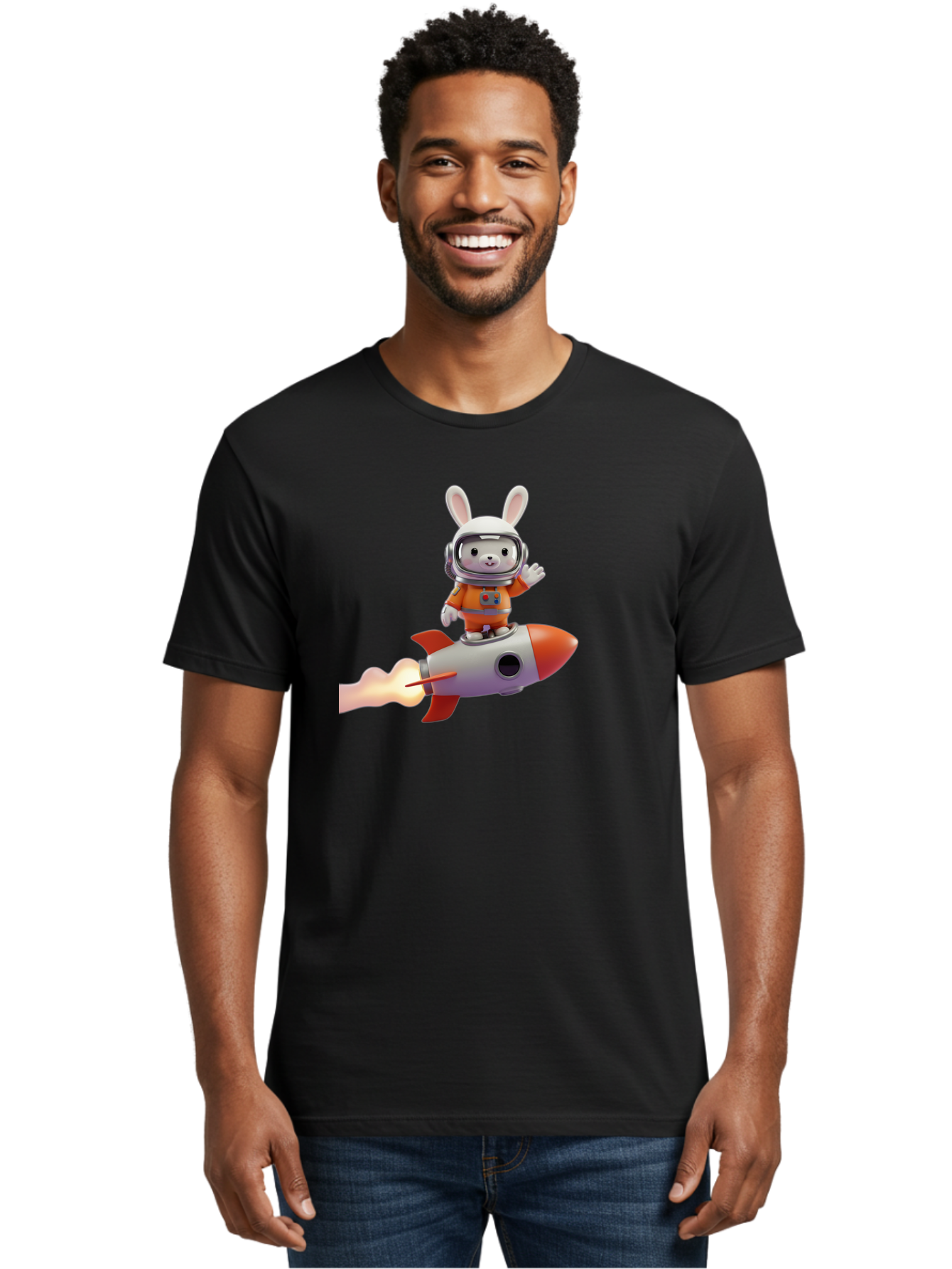 Bunny-Astronaut-4 Men'S Graphic Tee, 100% Cotton, Comfortable Casual Summer Wear, Machine Washable, Vintage Camera, Old Camera, Antique Camera, Black Camera, Classic Photography, Photography Equipment, Nostalgic Device, Film Camera, Camera Art Bah621