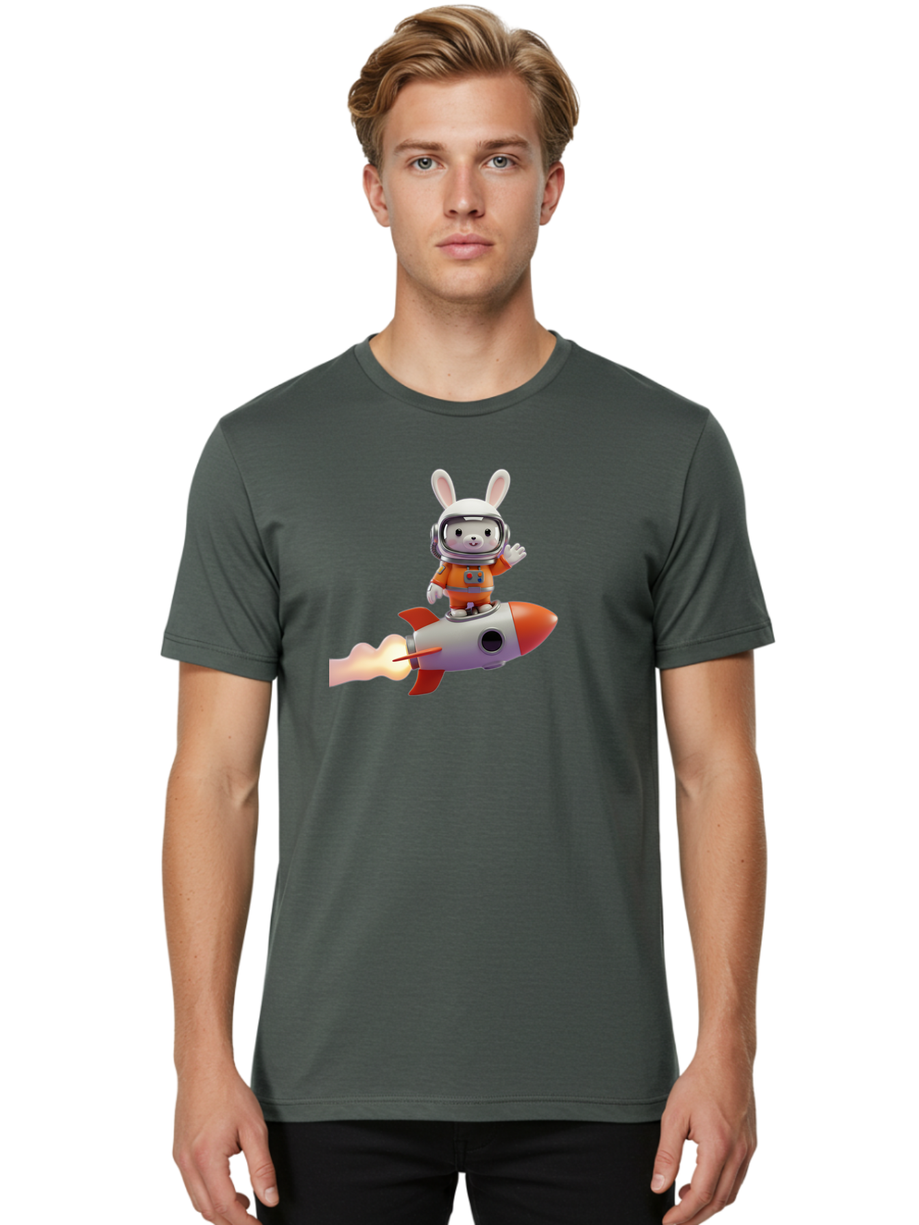 Bunny-Astronaut-4 Men'S Graphic Tee, 100% Cotton, Comfortable Casual Summer Wear, Machine Washable, Vintage Camera, Old Camera, Antique Camera, Black Camera, Classic Photography, Photography Equipment, Nostalgic Device, Film Camera, Camera Art Bah621