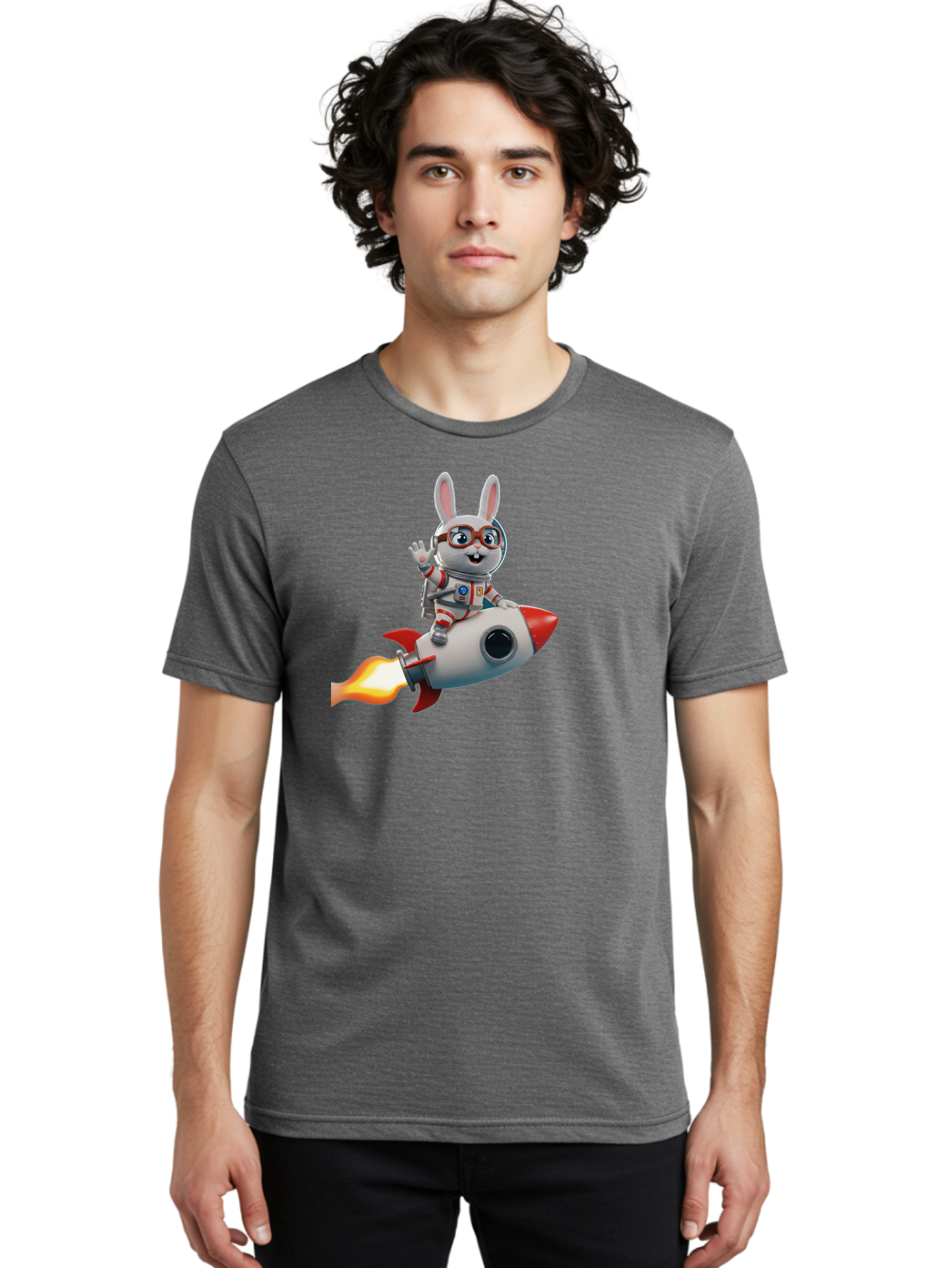 Bunny-Astronaut-7 Men'S Graphic Tee, 100% Cotton, Comfortable Casual Summer Wear, Machine Washable, Vintage Camera, Old Camera, Antique Camera, Black Camera, Classic Photography, Photography Equipment, Nostalgic Device, Film Camera, Camera Art Bah624