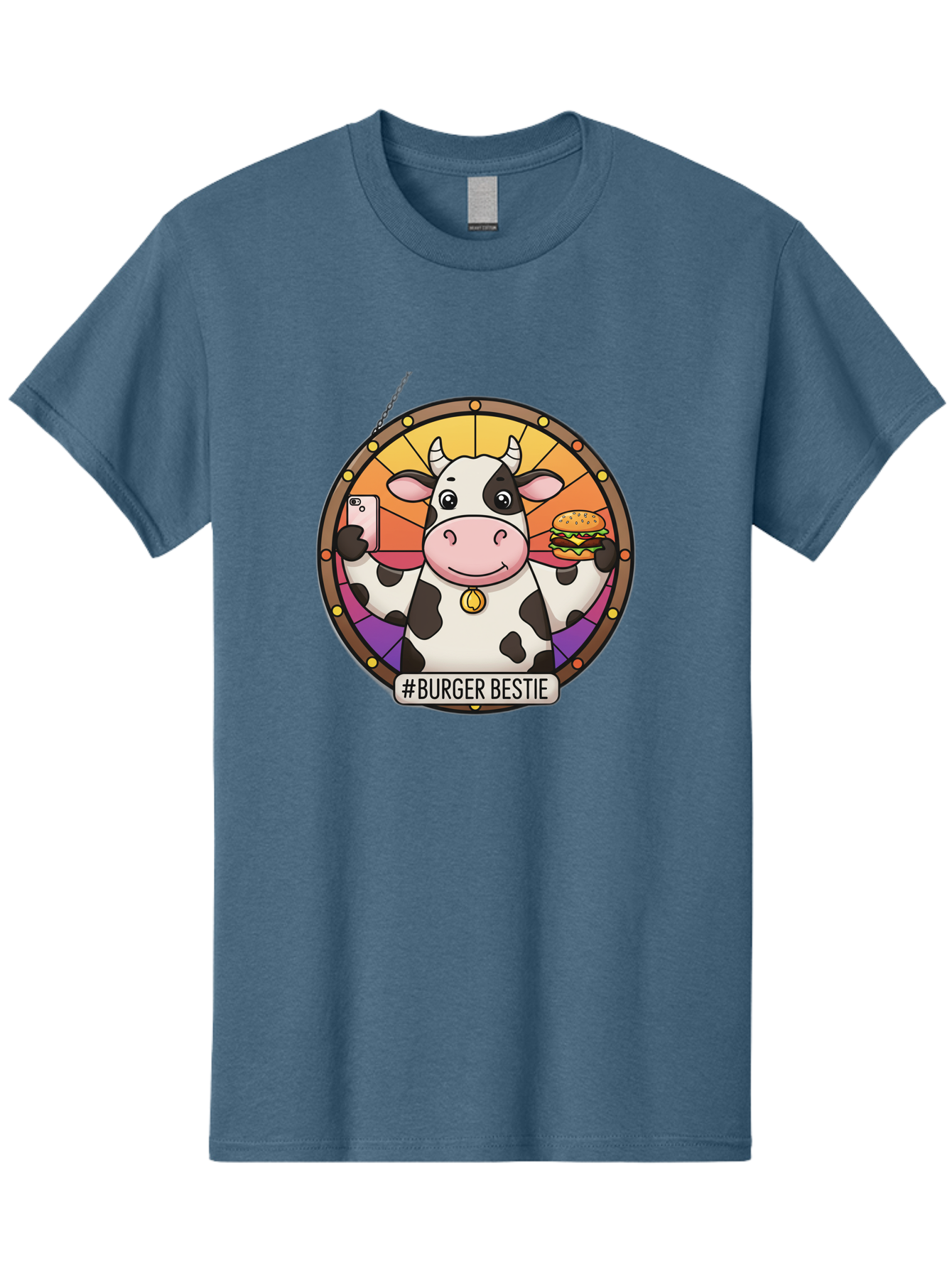 Burger-Bestie-Cow Men'S Graphic Tee, 100% Cotton, Comfortable Casual Summer Wear, Machine Washable, Vintage Camera, Old Camera, Antique Camera, Black Camera, Classic Photography, Photography Equipment, Nostalgic Device, Film Camera, Camera Art Bah631