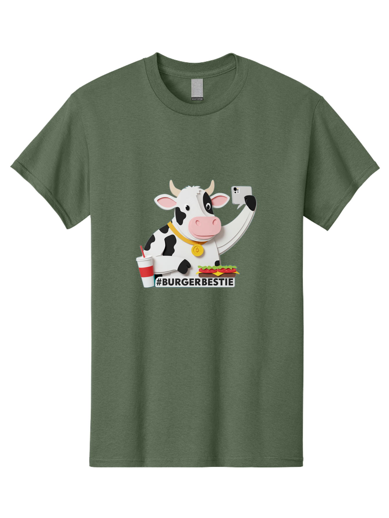 Burgerbestie-Cow-3 Men'S Graphic Tee, 100% Cotton, Comfortable Casual Summer Wear, Machine Washable, Vintage Camera, Old Camera, Antique Camera, Black Camera, Classic Photography, Photography Equipment, Nostalgic Device, Film Camera, Bah637