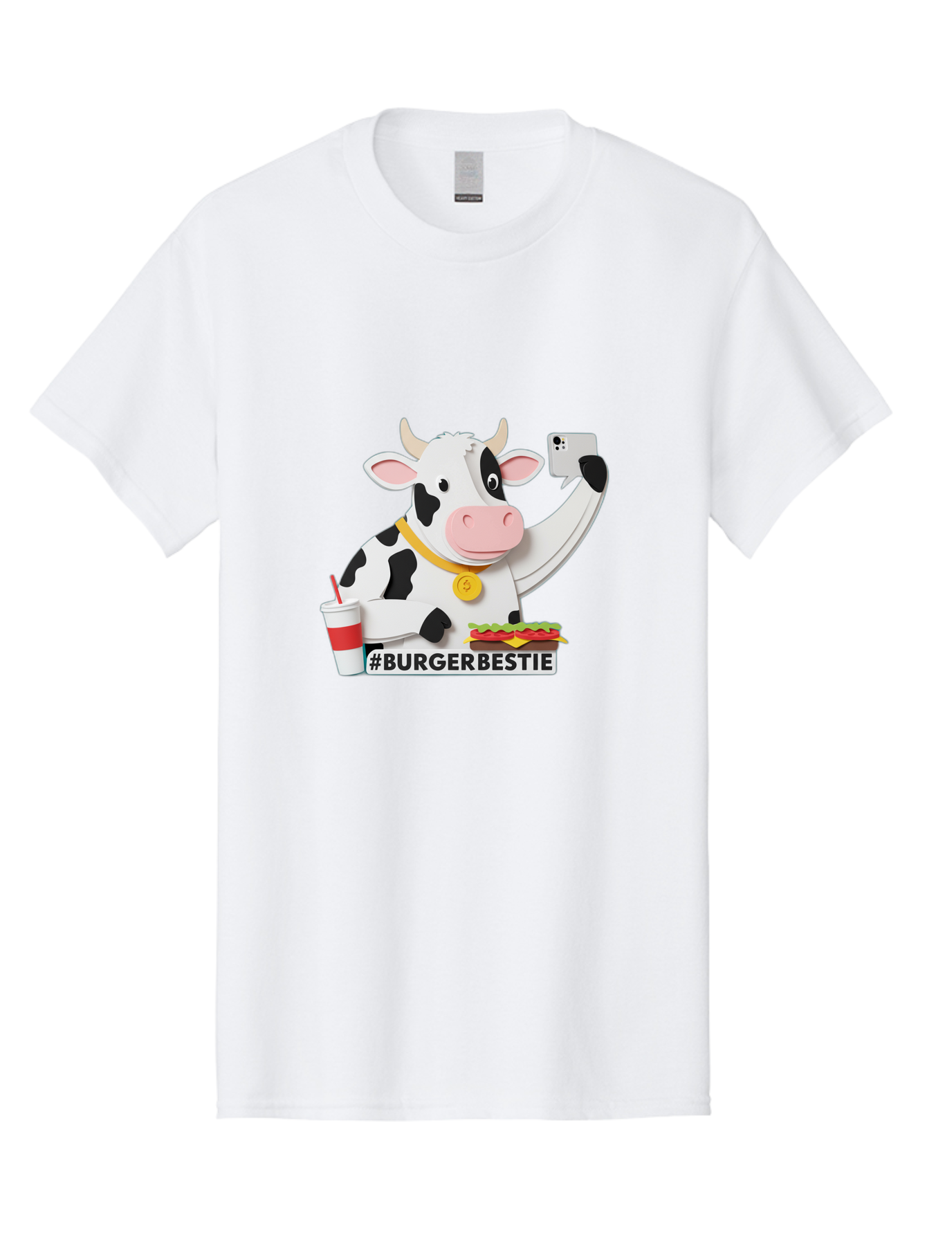 Burgerbestie-Cow-3 Men'S Graphic Tee, 100% Cotton, Comfortable Casual Summer Wear, Machine Washable, Vintage Camera, Old Camera, Antique Camera, Black Camera, Classic Photography, Photography Equipment, Nostalgic Device, Film Camera, Bah637