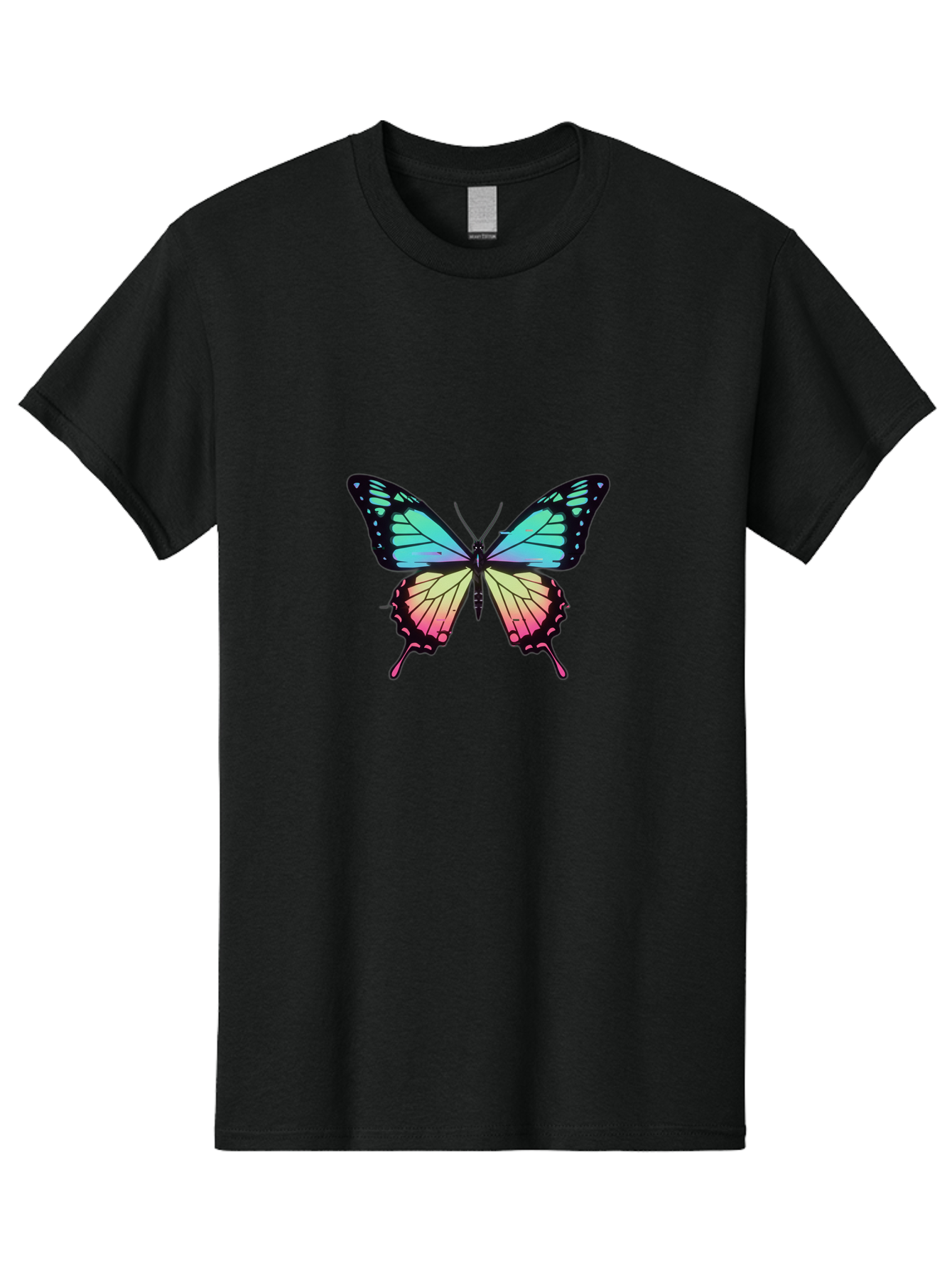Butterfly-11 Men'S Graphic Tee, 100% Cotton, Comfortable Casual Summer Wear, Machine Washable, Vintage Camera, Old Camera, Antique Camera, Black Camera, Classic Photography, Photography Equipment, Nostalgic Device, Film Camera, Camera Art Bah643
