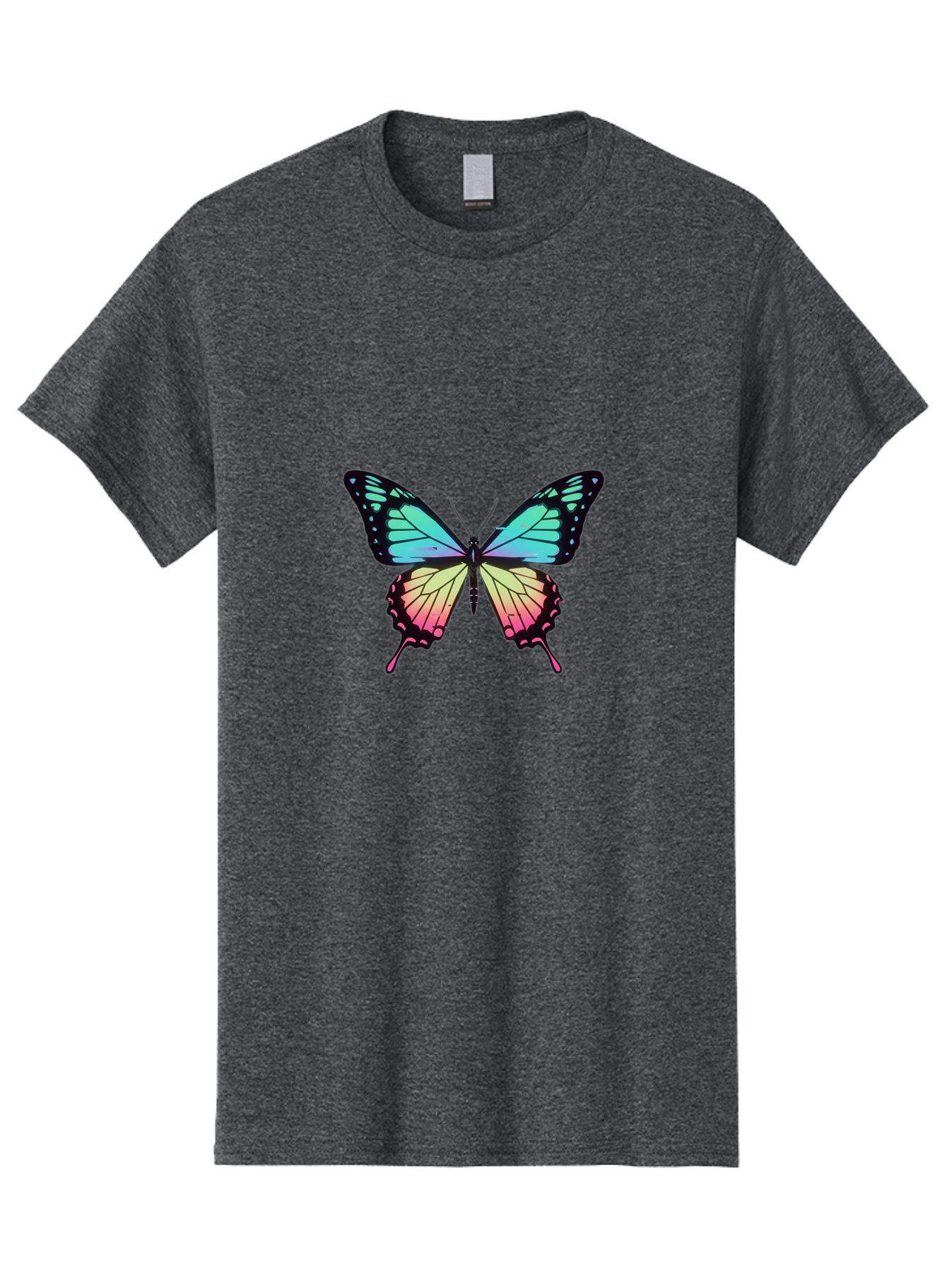 Butterfly-11 Men'S Graphic Tee, 100% Cotton, Comfortable Casual Summer Wear, Machine Washable, Vintage Camera, Old Camera, Antique Camera, Black Camera, Classic Photography, Photography Equipment, Nostalgic Device, Film Camera, Camera Art Bah643