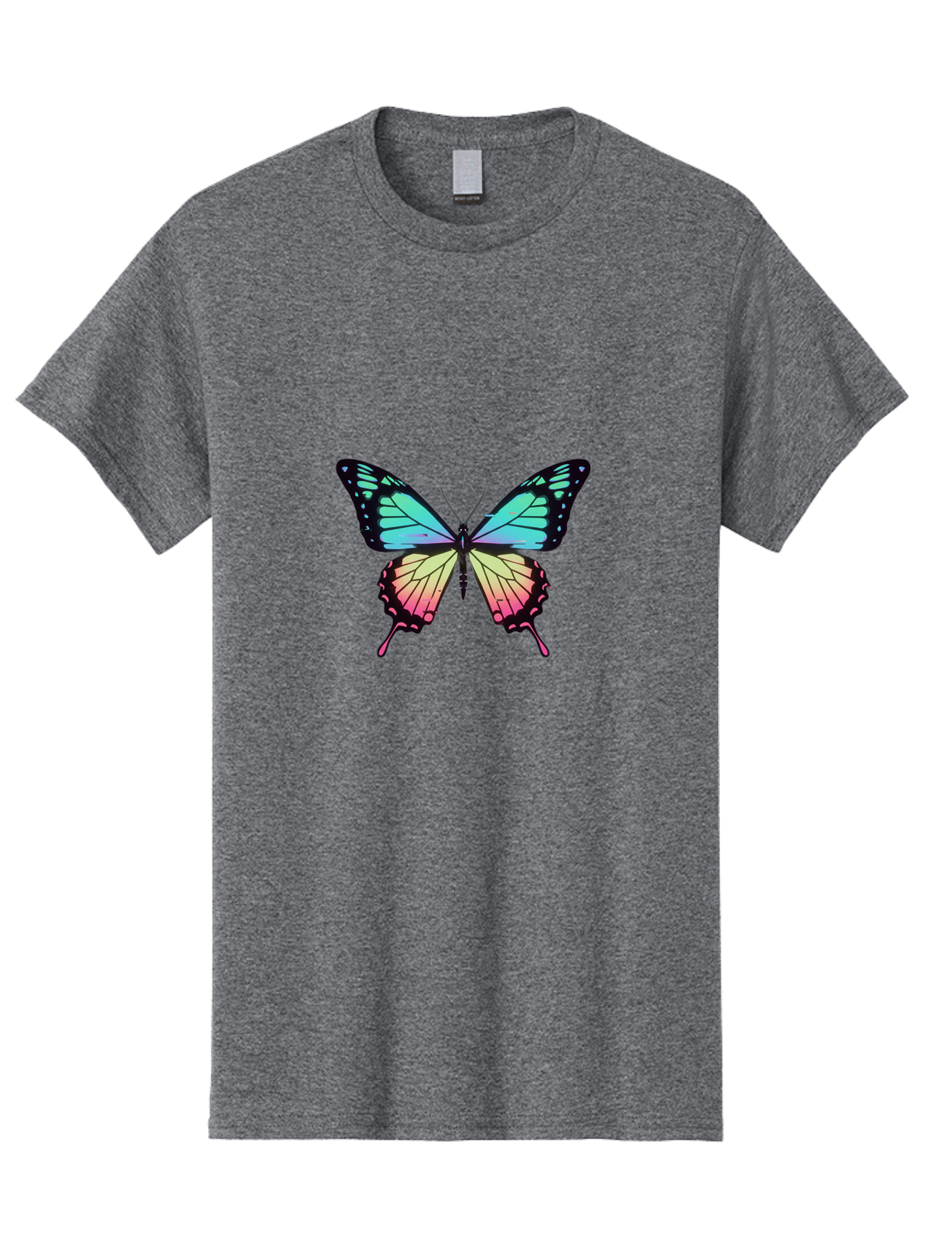 Butterfly-11 Men'S Graphic Tee, 100% Cotton, Comfortable Casual Summer Wear, Machine Washable, Vintage Camera, Old Camera, Antique Camera, Black Camera, Classic Photography, Photography Equipment, Nostalgic Device, Film Camera, Camera Art Bah643