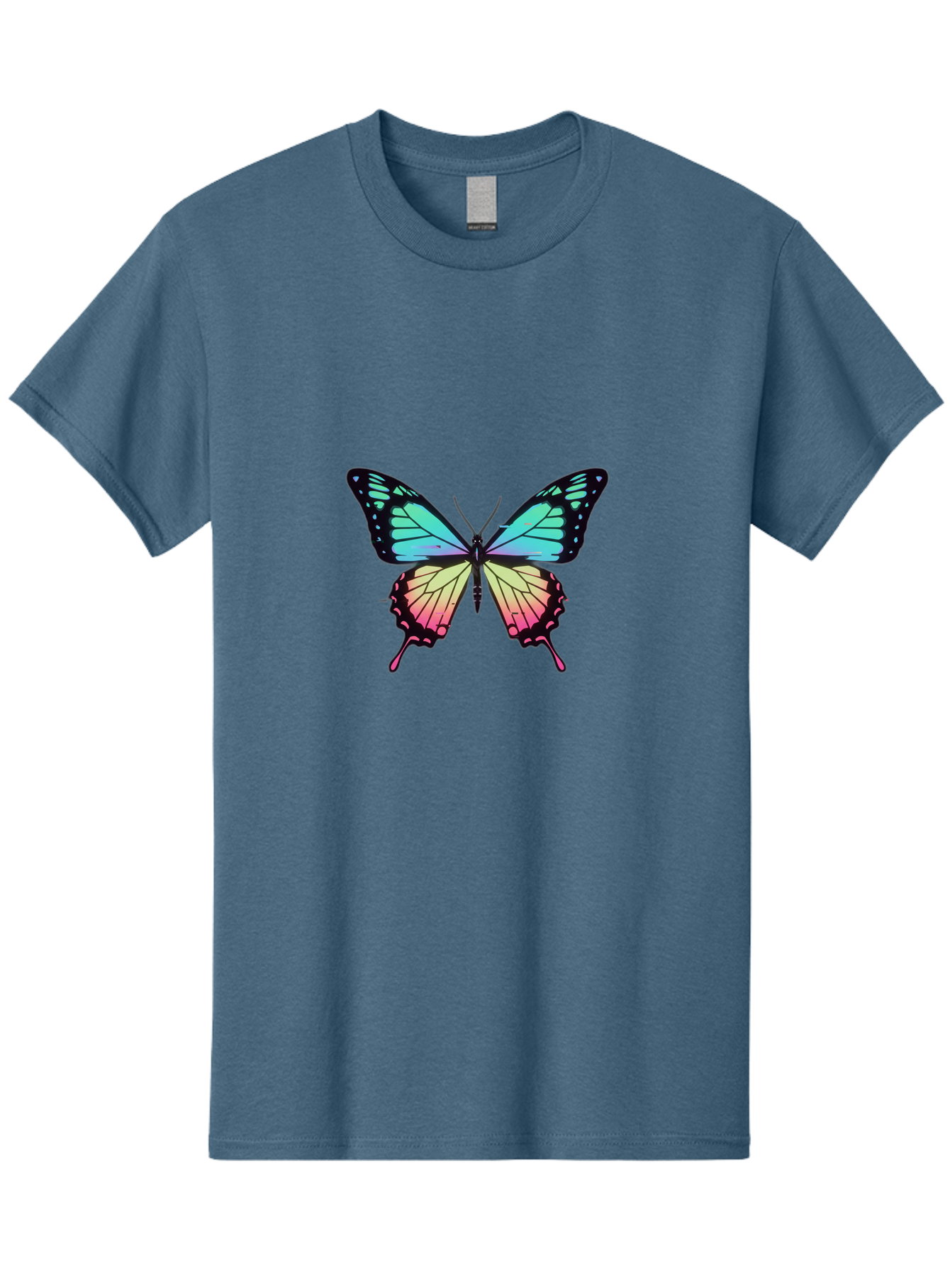 Butterfly-11 Men'S Graphic Tee, 100% Cotton, Comfortable Casual Summer Wear, Machine Washable, Vintage Camera, Old Camera, Antique Camera, Black Camera, Classic Photography, Photography Equipment, Nostalgic Device, Film Camera, Camera Art Bah643