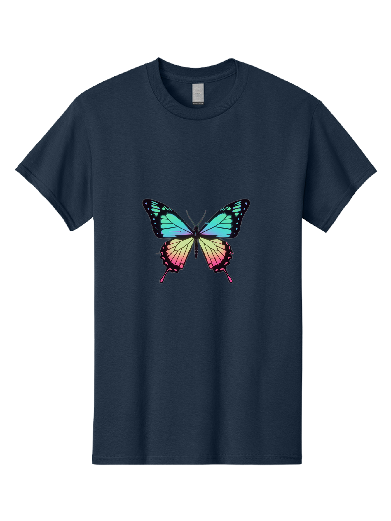 Butterfly-11 Men'S Graphic Tee, 100% Cotton, Comfortable Casual Summer Wear, Machine Washable, Vintage Camera, Old Camera, Antique Camera, Black Camera, Classic Photography, Photography Equipment, Nostalgic Device, Film Camera, Camera Art Bah643