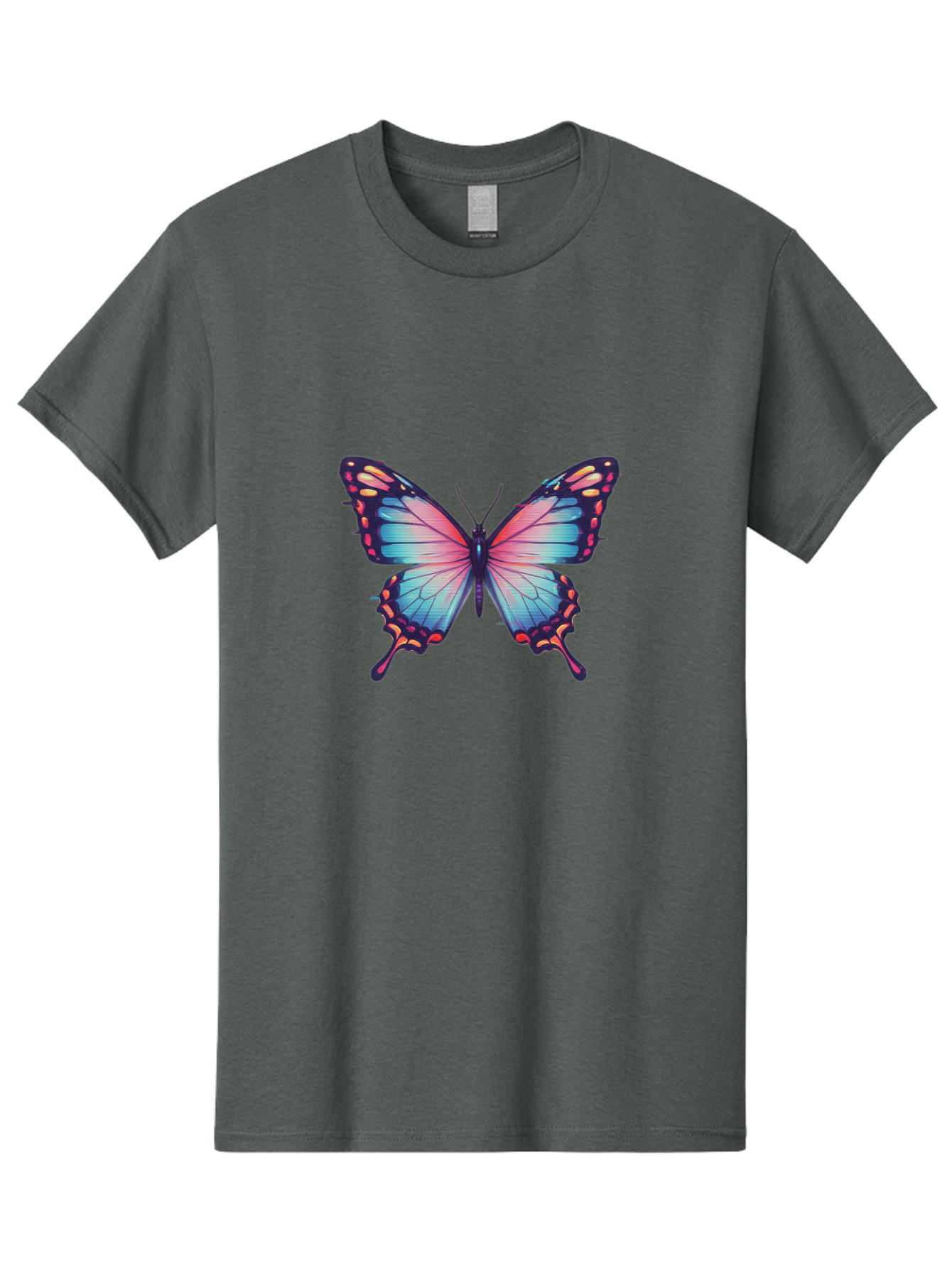 Butterfly-15 Men'S Graphic Tee, 100% Cotton, Comfortable Casual Summer Wear, Machine Washable, Vintage Camera, Old Camera, Antique Camera, Black Camera, Classic Photography, Photography Equipment, Nostalgic Device, Film Camera, Camera Art Bah647