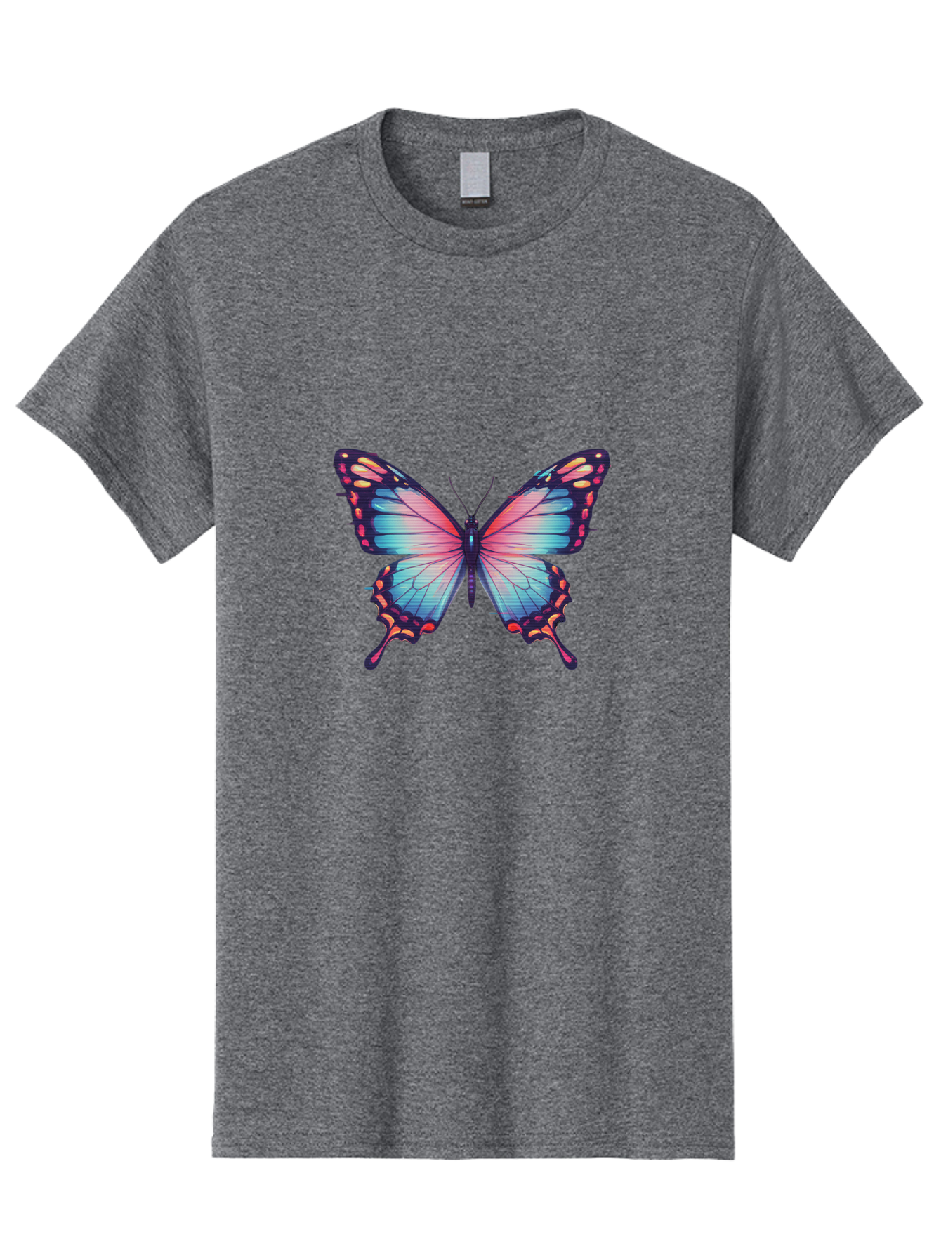 Butterfly-15 Men'S Graphic Tee, 100% Cotton, Comfortable Casual Summer Wear, Machine Washable, Vintage Camera, Old Camera, Antique Camera, Black Camera, Classic Photography, Photography Equipment, Nostalgic Device, Film Camera, Camera Art Bah647