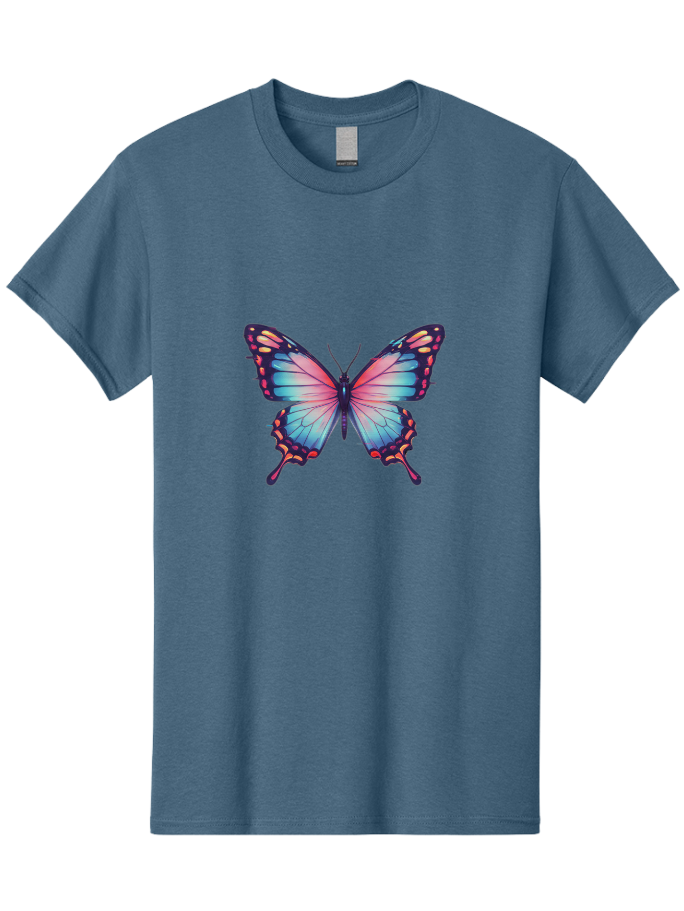 Butterfly-15 Men'S Graphic Tee, 100% Cotton, Comfortable Casual Summer Wear, Machine Washable, Vintage Camera, Old Camera, Antique Camera, Black Camera, Classic Photography, Photography Equipment, Nostalgic Device, Film Camera, Camera Art Bah647