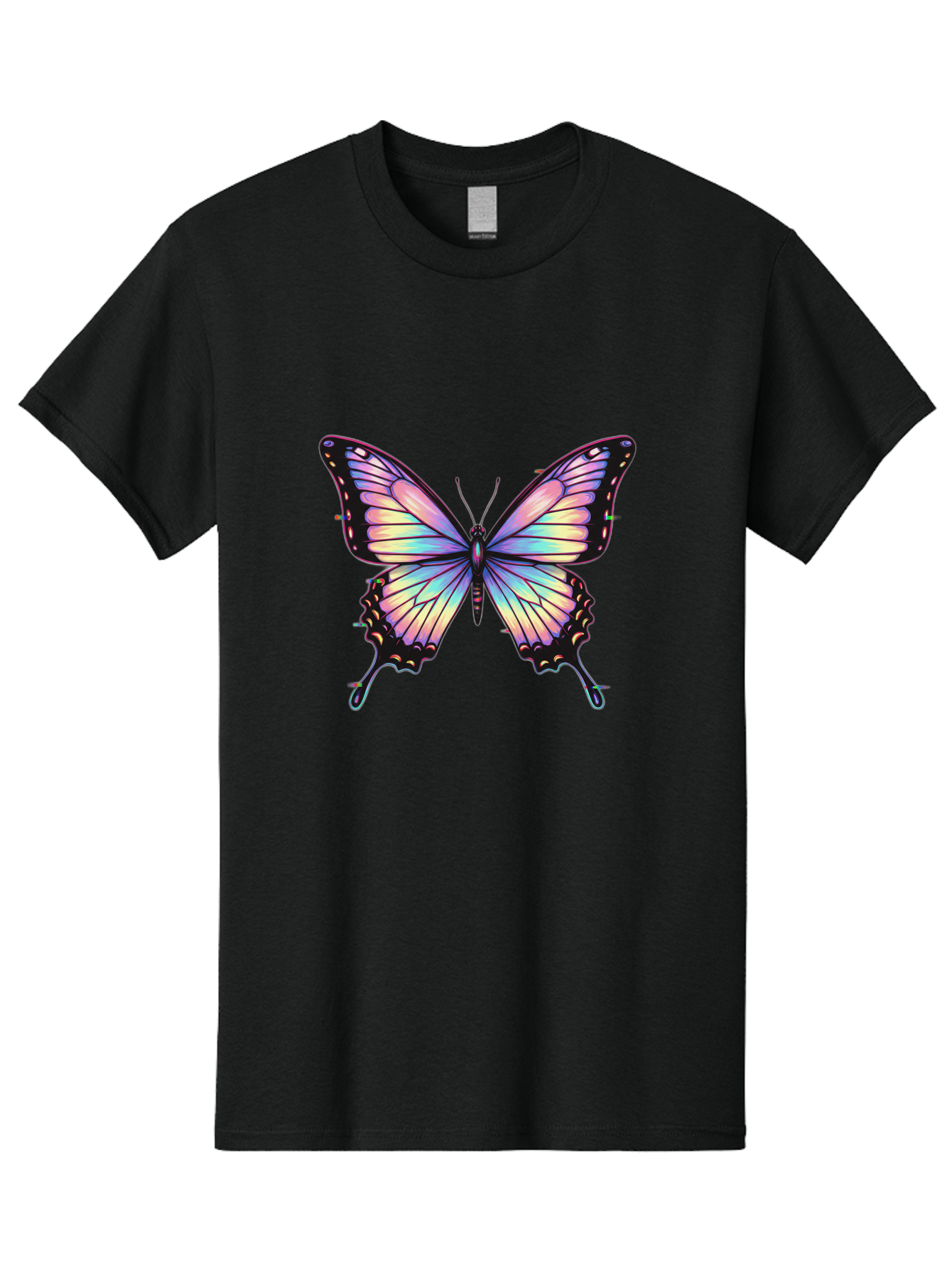 Butterfly-16 Men'S Graphic Tee, 100% Cotton, Comfortable Casual Summer Wear, Machine Washable, Vintage Camera, Old Camera, Antique Camera, Black Camera, Classic Photography, Photography Equipment, Nostalgic Device, Film Camera, Camera Art Bah648