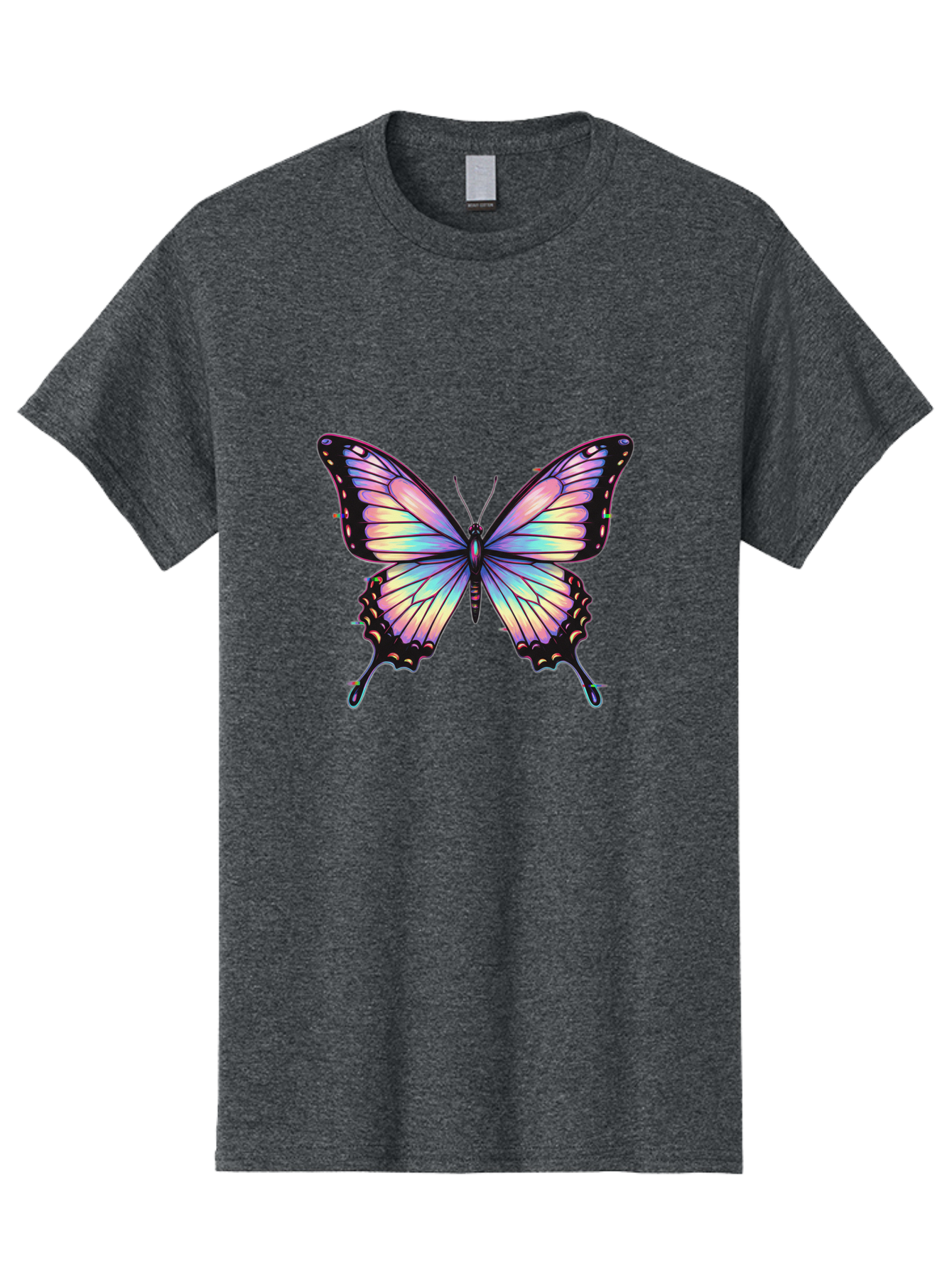 Butterfly-16 Men'S Graphic Tee, 100% Cotton, Comfortable Casual Summer Wear, Machine Washable, Vintage Camera, Old Camera, Antique Camera, Black Camera, Classic Photography, Photography Equipment, Nostalgic Device, Film Camera, Camera Art Bah648
