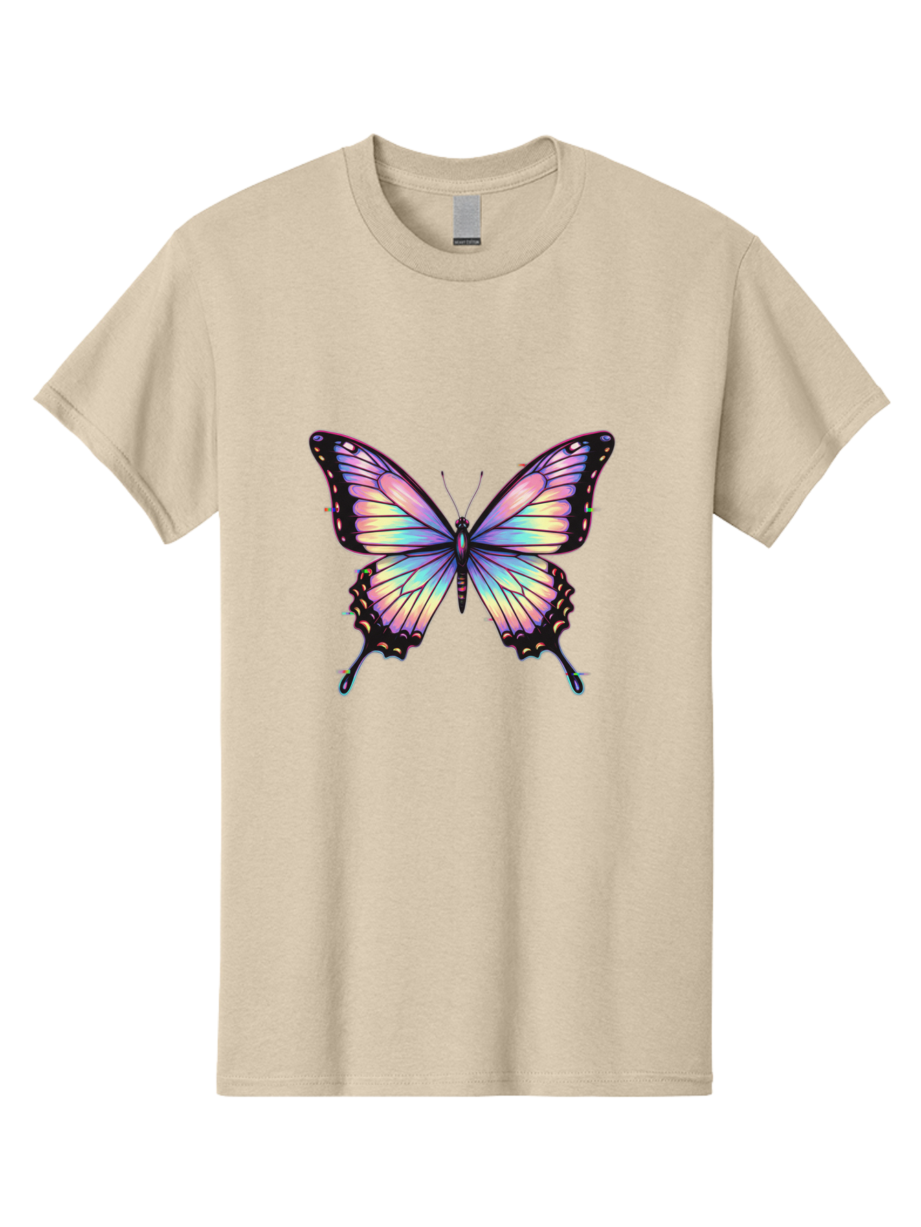 Butterfly-16 Men'S Graphic Tee, 100% Cotton, Comfortable Casual Summer Wear, Machine Washable, Vintage Camera, Old Camera, Antique Camera, Black Camera, Classic Photography, Photography Equipment, Nostalgic Device, Film Camera, Camera Art Bah648