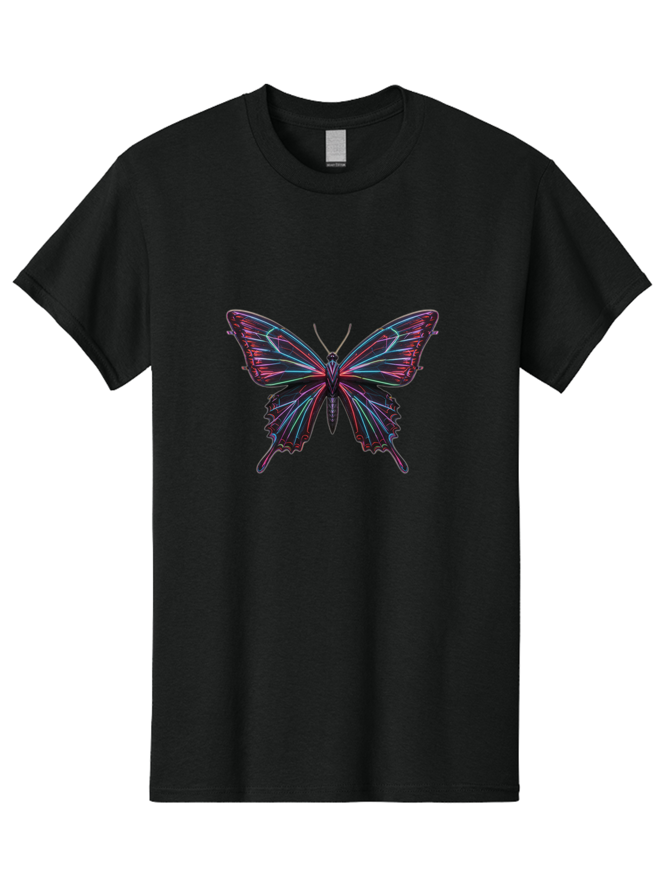 Butterfly-18 Men'S Graphic Tee, 100% Cotton, Comfortable Casual Summer Wear, Machine Washable, Vintage Camera, Old Camera, Antique Camera, Black Camera, Classic Photography, Photography Equipment, Nostalgic Device, Film Camera, Camera Art Bah650
