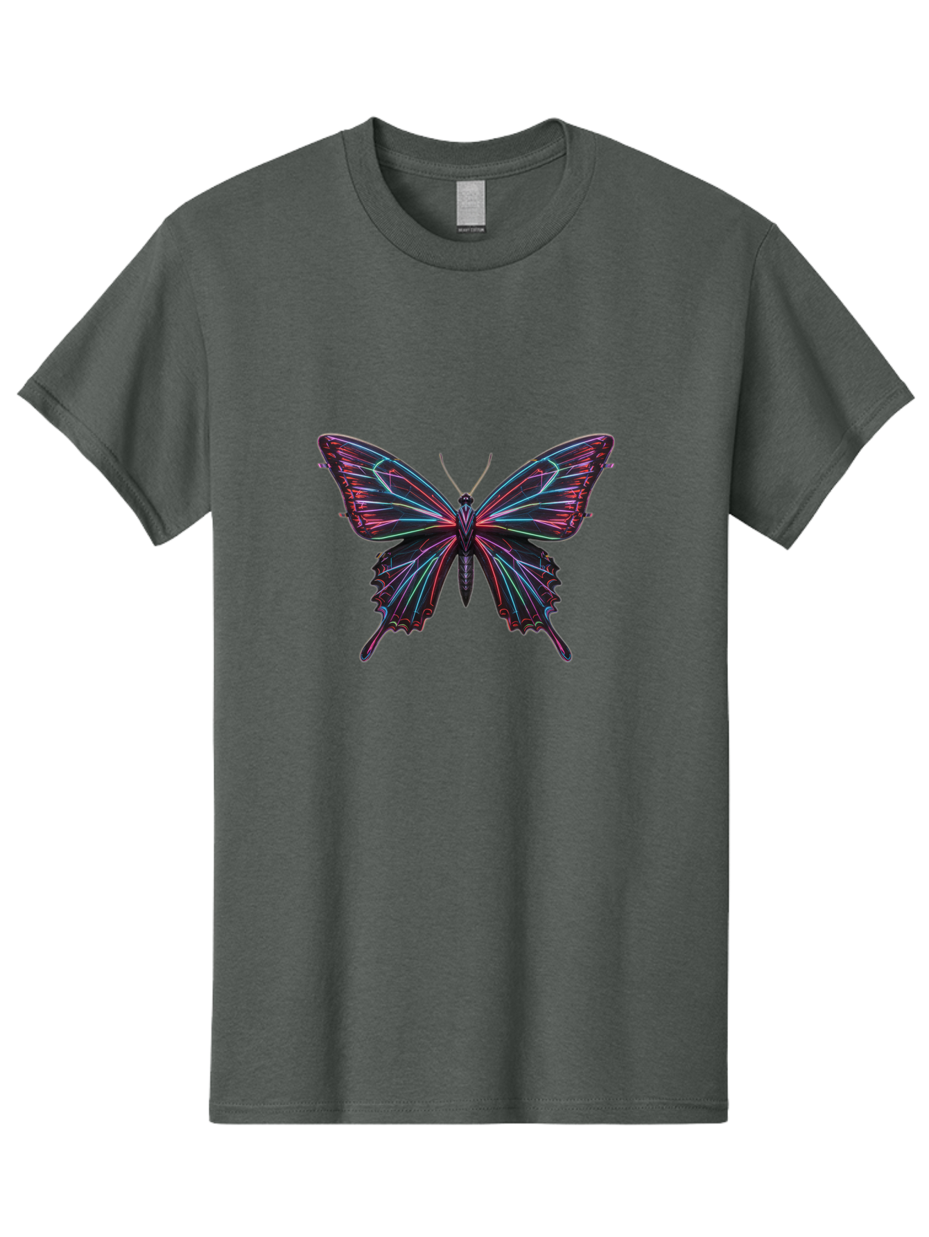 Butterfly-18 Men'S Graphic Tee, 100% Cotton, Comfortable Casual Summer Wear, Machine Washable, Vintage Camera, Old Camera, Antique Camera, Black Camera, Classic Photography, Photography Equipment, Nostalgic Device, Film Camera, Camera Art Bah650