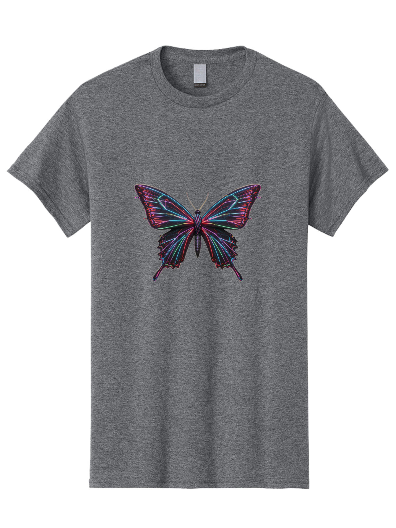 Butterfly-18 Men'S Graphic Tee, 100% Cotton, Comfortable Casual Summer Wear, Machine Washable, Vintage Camera, Old Camera, Antique Camera, Black Camera, Classic Photography, Photography Equipment, Nostalgic Device, Film Camera, Camera Art Bah650