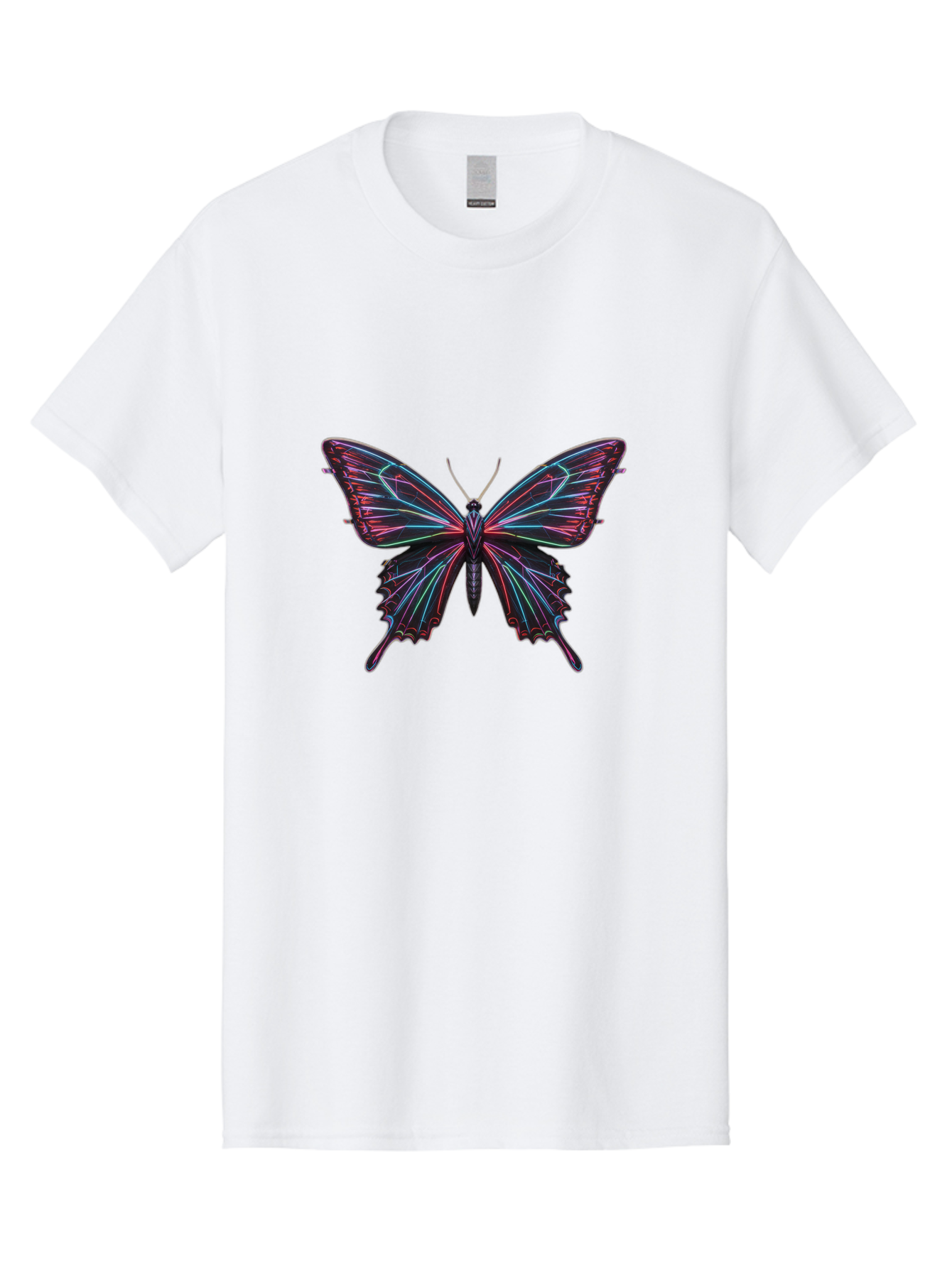 Butterfly-18 Men'S Graphic Tee, 100% Cotton, Comfortable Casual Summer Wear, Machine Washable, Vintage Camera, Old Camera, Antique Camera, Black Camera, Classic Photography, Photography Equipment, Nostalgic Device, Film Camera, Camera Art Bah650
