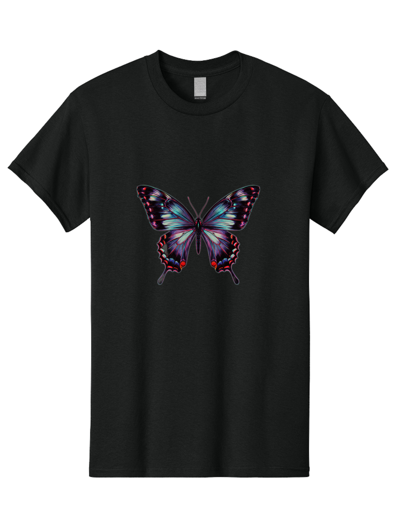 Butterfly-19 Men'S Graphic Tee, 100% Cotton, Comfortable Casual Summer Wear, Machine Washable, Vintage Camera, Old Camera, Antique Camera, Black Camera, Classic Photography, Photography Equipment, Nostalgic Device, Film Camera, Camera Art Bah651