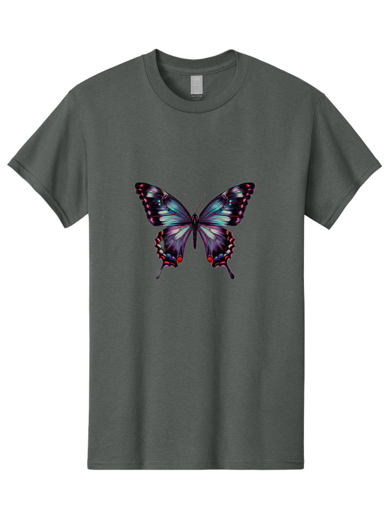 Butterfly-19 Men'S Graphic Tee, 100% Cotton, Comfortable Casual Summer Wear, Machine Washable, Vintage Camera, Old Camera, Antique Camera, Black Camera, Classic Photography, Photography Equipment, Nostalgic Device, Film Camera, Camera Art Bah651