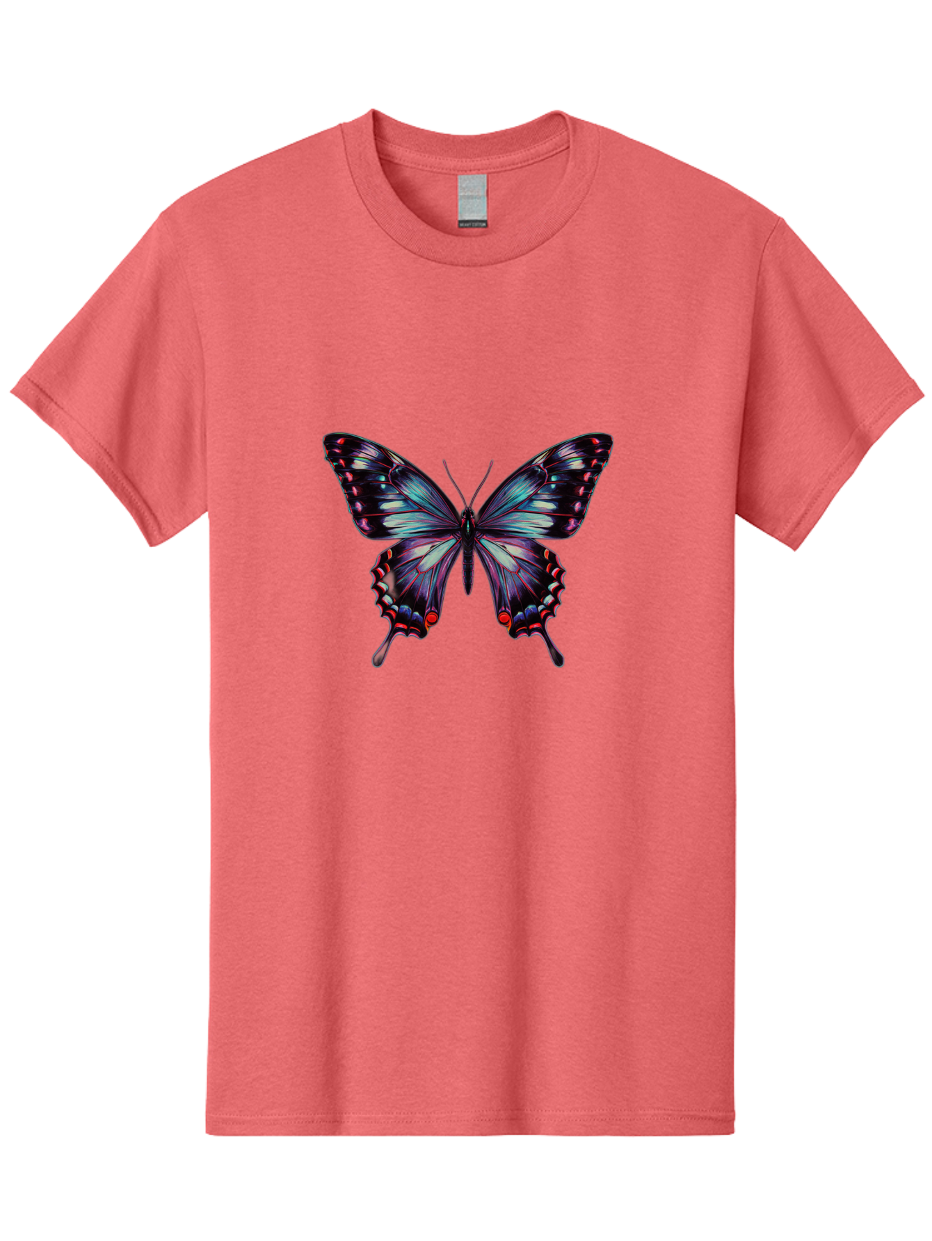Butterfly-19 Men'S Graphic Tee, 100% Cotton, Comfortable Casual Summer Wear, Machine Washable, Vintage Camera, Old Camera, Antique Camera, Black Camera, Classic Photography, Photography Equipment, Nostalgic Device, Film Camera, Camera Art Bah651