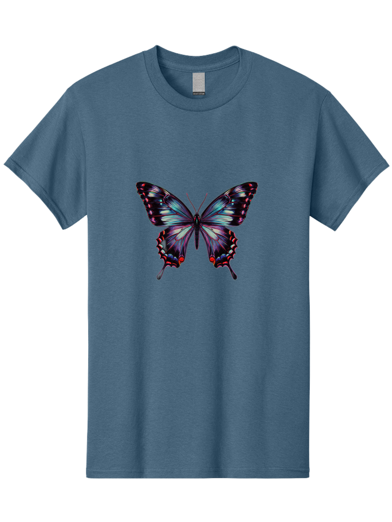 Butterfly-19 Men'S Graphic Tee, 100% Cotton, Comfortable Casual Summer Wear, Machine Washable, Vintage Camera, Old Camera, Antique Camera, Black Camera, Classic Photography, Photography Equipment, Nostalgic Device, Film Camera, Camera Art Bah651