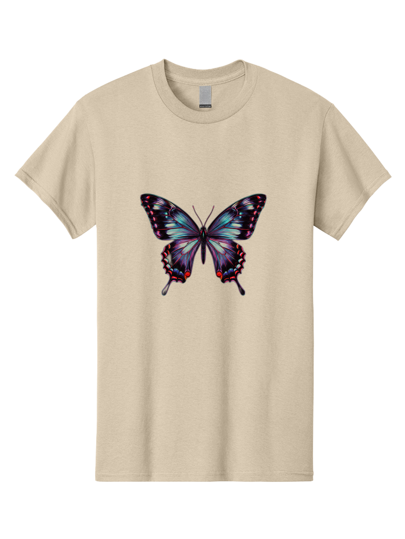 Butterfly-19 Men'S Graphic Tee, 100% Cotton, Comfortable Casual Summer Wear, Machine Washable, Vintage Camera, Old Camera, Antique Camera, Black Camera, Classic Photography, Photography Equipment, Nostalgic Device, Film Camera, Camera Art Bah651