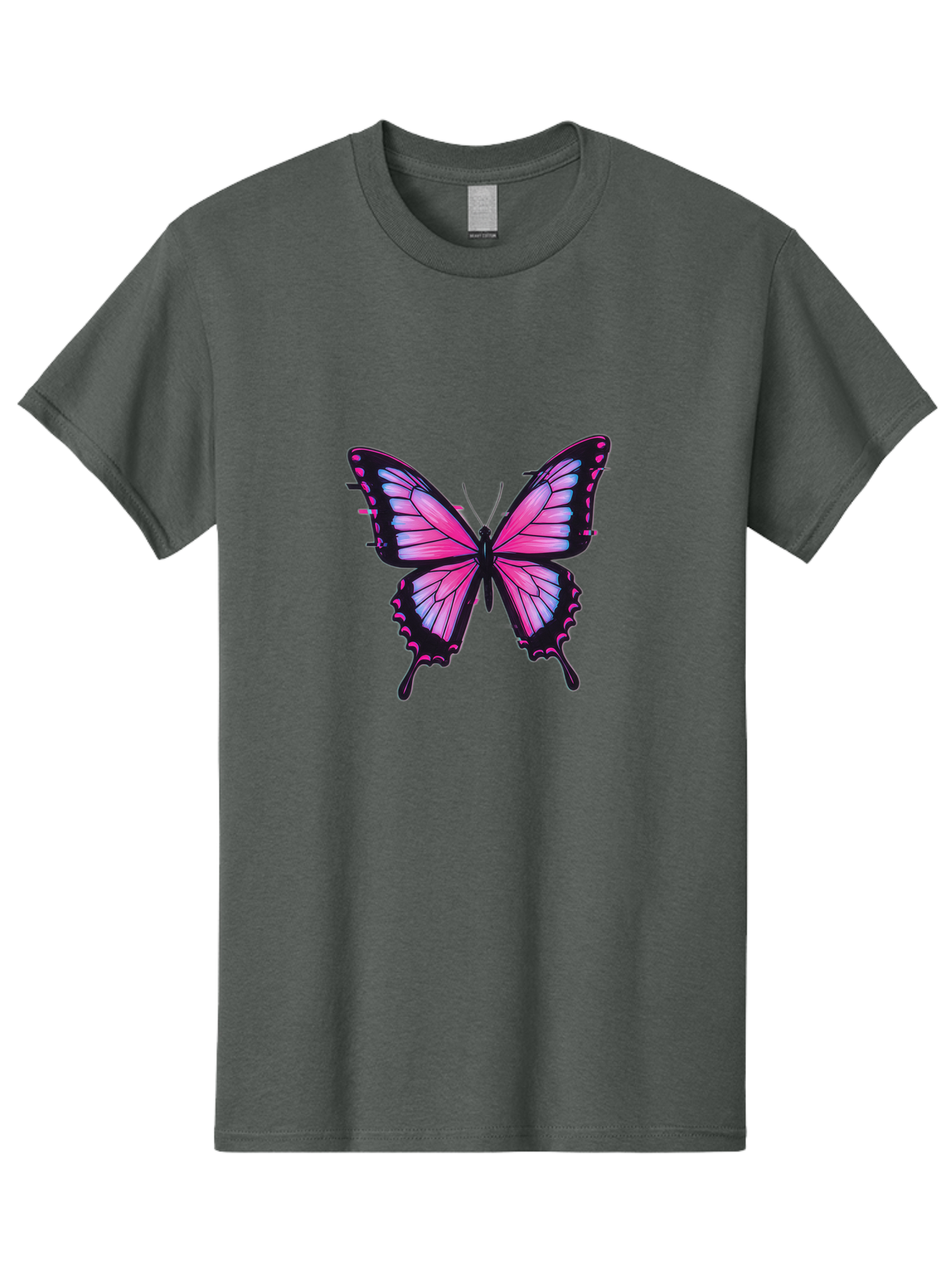 Butterfly-2 Men'S Graphic Tee, 100% Cotton, Comfortable Casual Summer Wear, Machine Washable, Vintage Camera, Old Camera, Antique Camera, Black Camera, Classic Photography, Photography Equipment, Nostalgic Device, Film Camera, Camera Art Bah652
