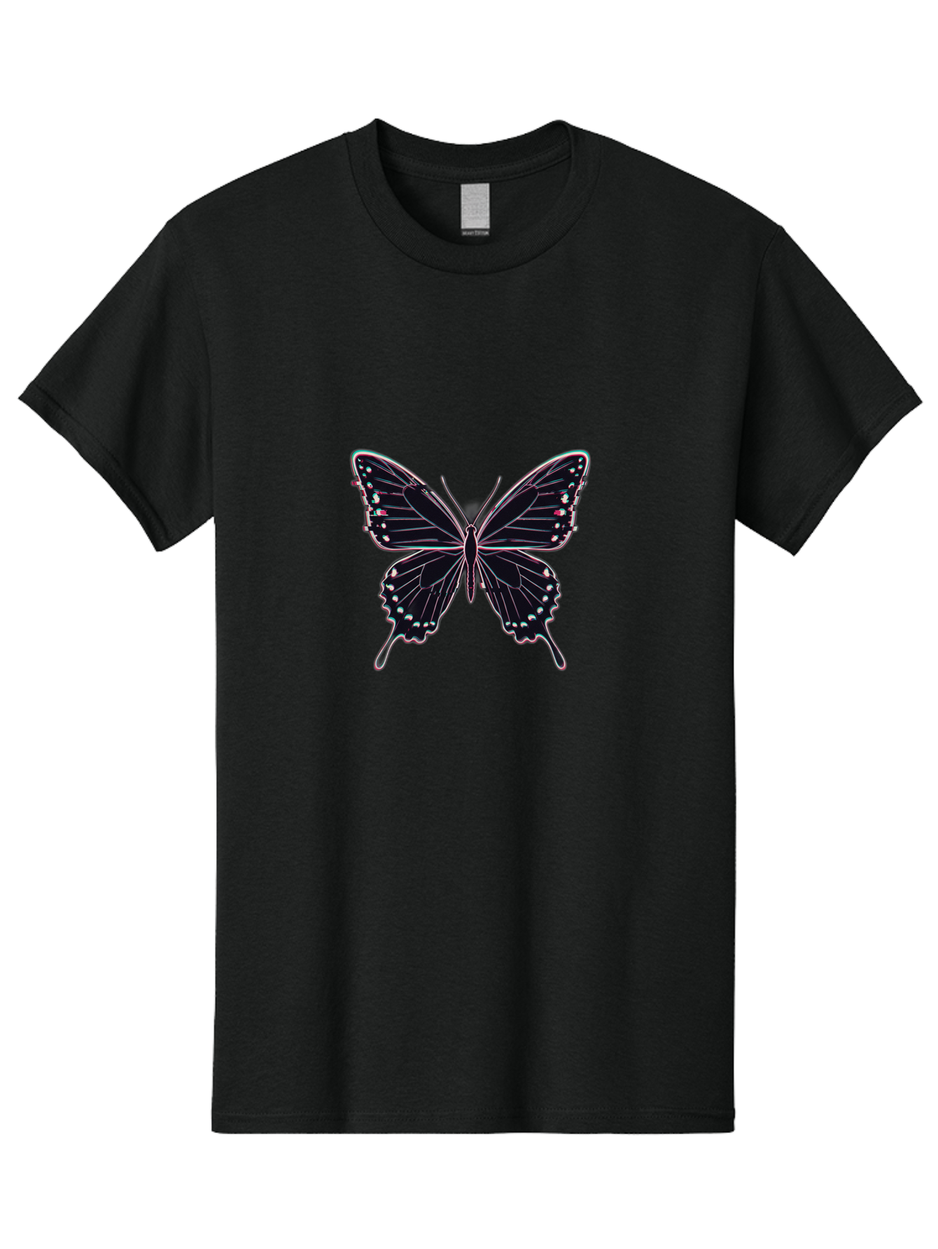 Butterfly-20 Men'S Graphic Tee, 100% Cotton, Comfortable Casual Summer Wear, Machine Washable, Vintage Camera, Old Camera, Antique Camera, Black Camera, Classic Photography, Photography Equipment, Nostalgic Device, Film Camera, Camera Art Bah653