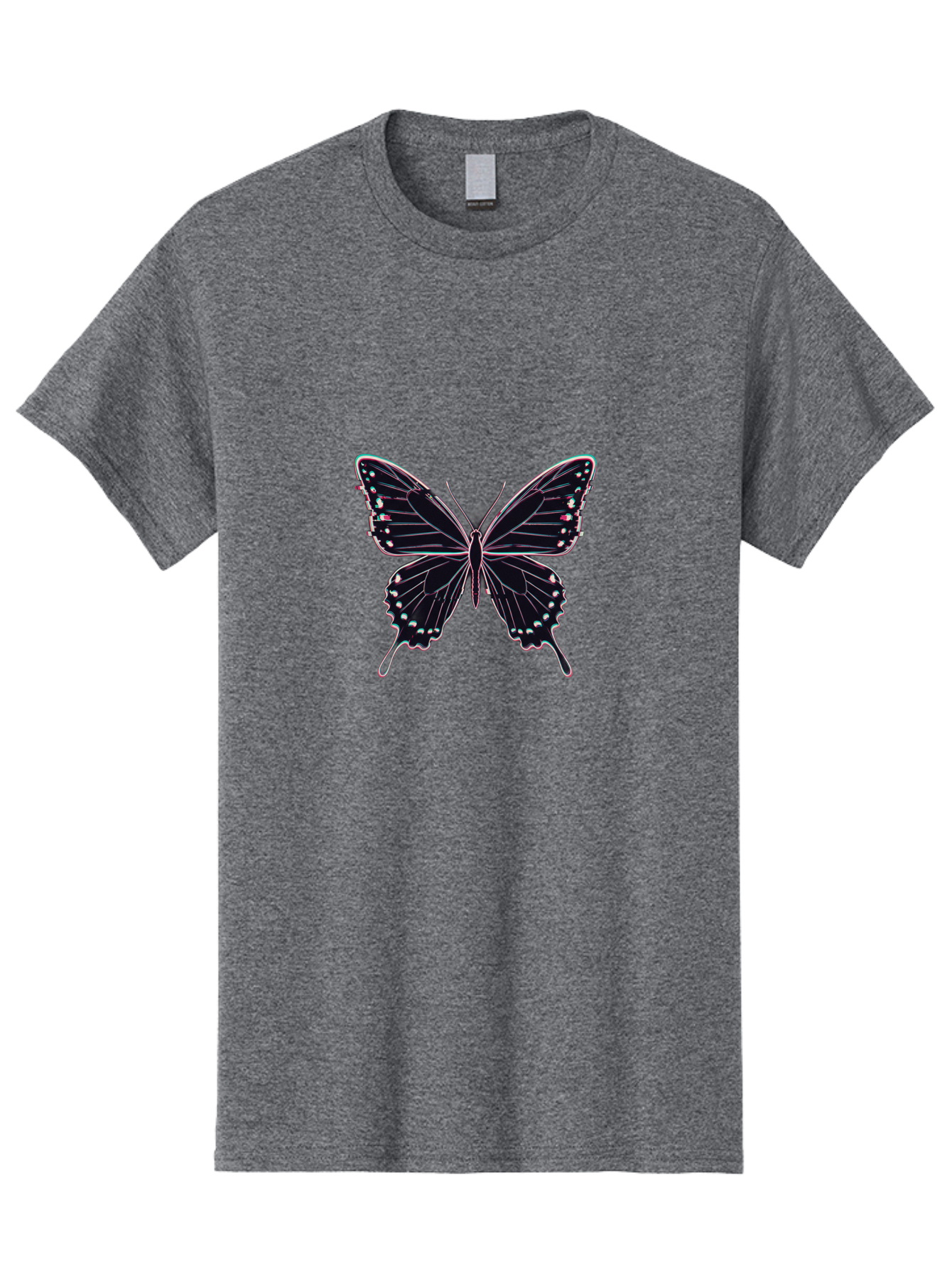 Butterfly-20 Men'S Graphic Tee, 100% Cotton, Comfortable Casual Summer Wear, Machine Washable, Vintage Camera, Old Camera, Antique Camera, Black Camera, Classic Photography, Photography Equipment, Nostalgic Device, Film Camera, Camera Art Bah653