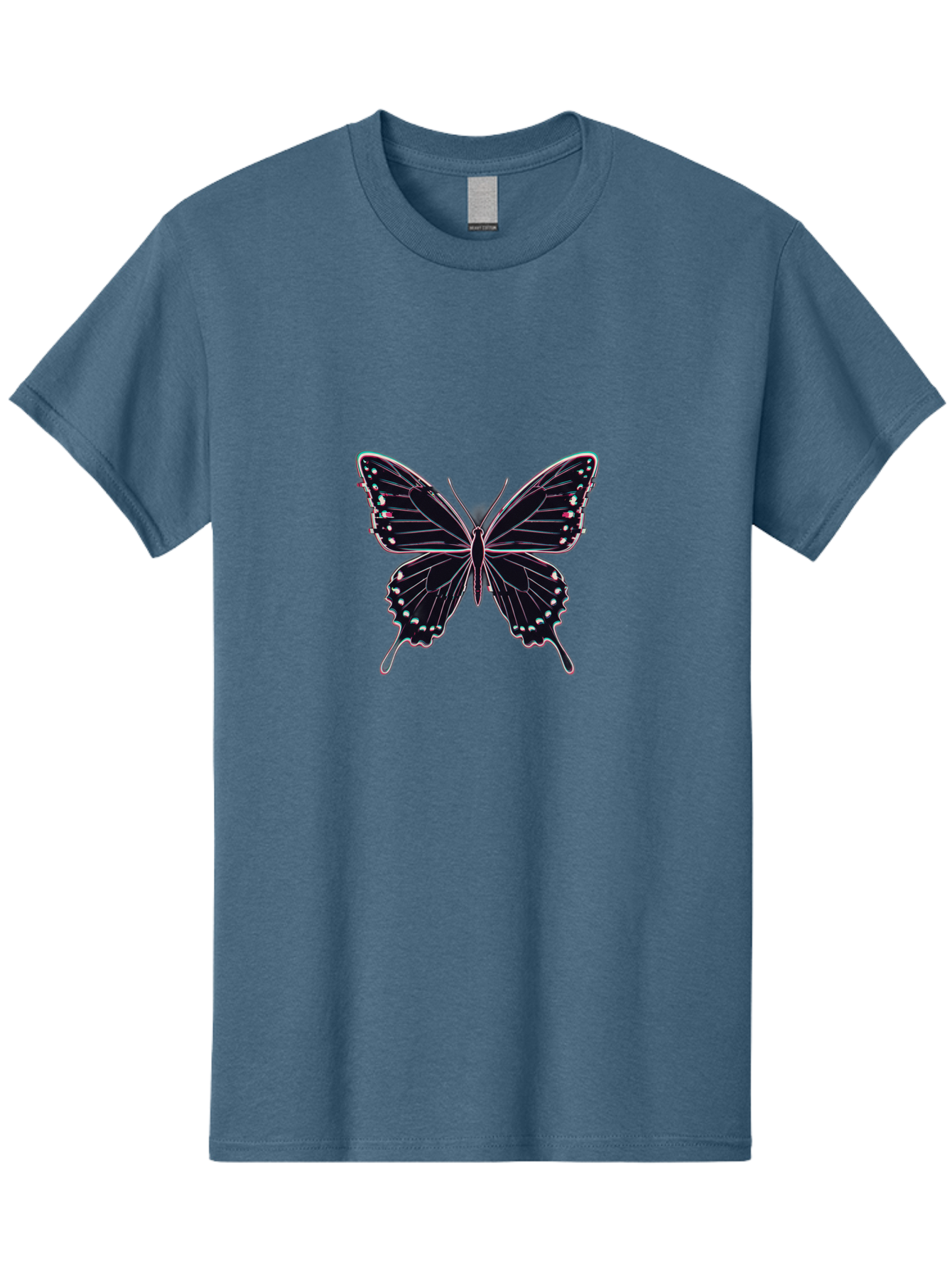 Butterfly-20 Men'S Graphic Tee, 100% Cotton, Comfortable Casual Summer Wear, Machine Washable, Vintage Camera, Old Camera, Antique Camera, Black Camera, Classic Photography, Photography Equipment, Nostalgic Device, Film Camera, Camera Art Bah653