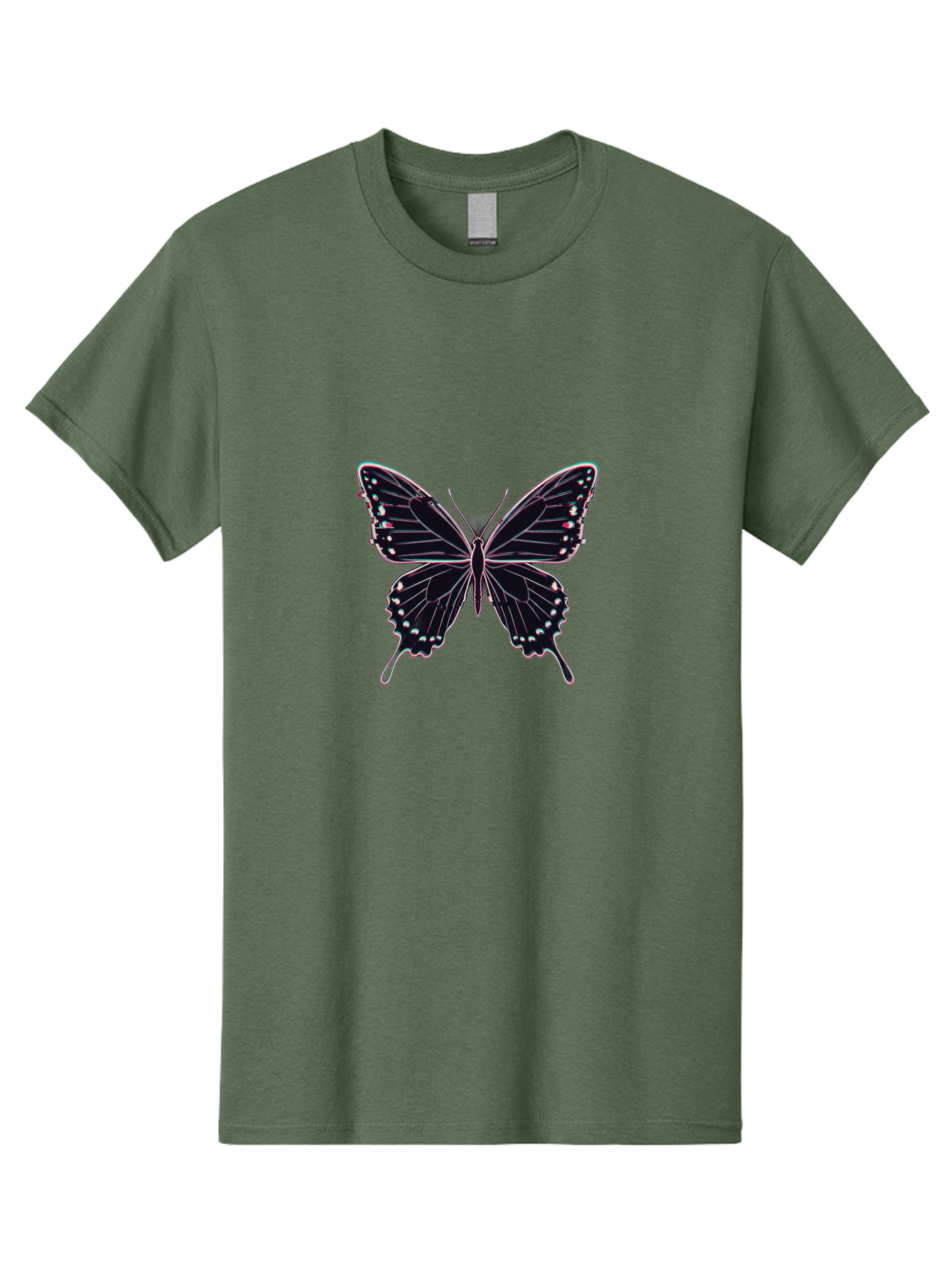 Butterfly-20 Men'S Graphic Tee, 100% Cotton, Comfortable Casual Summer Wear, Machine Washable, Vintage Camera, Old Camera, Antique Camera, Black Camera, Classic Photography, Photography Equipment, Nostalgic Device, Film Camera, Camera Art Bah653