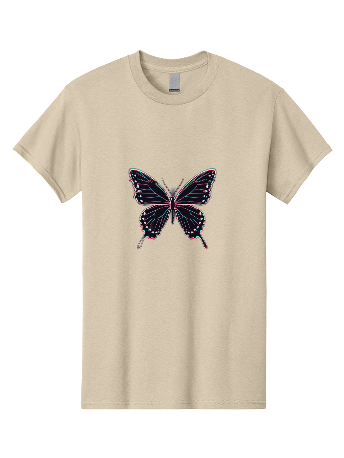 Butterfly-20 Men'S Graphic Tee, 100% Cotton, Comfortable Casual Summer Wear, Machine Washable, Vintage Camera, Old Camera, Antique Camera, Black Camera, Classic Photography, Photography Equipment, Nostalgic Device, Film Camera, Camera Art Bah653