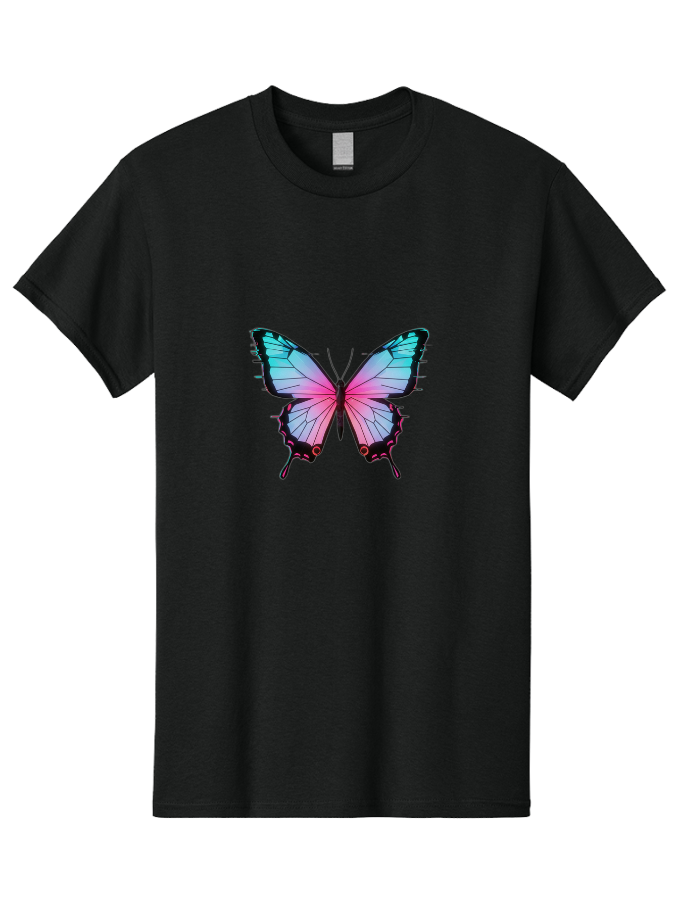 Butterfly-21 Men'S Graphic Tee, 100% Cotton, Comfortable Casual Summer Wear, Machine Washable, Vintage Camera, Old Camera, Antique Camera, Black Camera, Classic Photography, Photography Equipment, Nostalgic Device, Film Camera, Camera Art Bah654