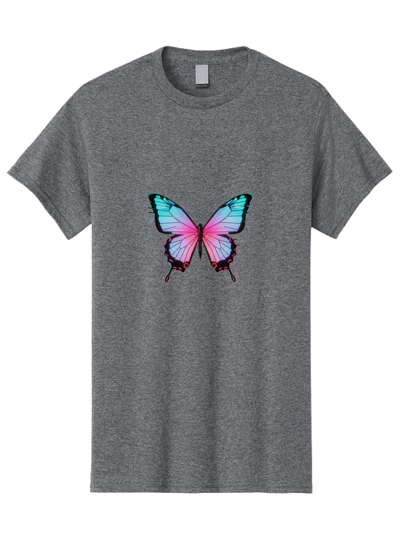Butterfly-21 Men'S Graphic Tee, 100% Cotton, Comfortable Casual Summer Wear, Machine Washable, Vintage Camera, Old Camera, Antique Camera, Black Camera, Classic Photography, Photography Equipment, Nostalgic Device, Film Camera, Camera Art Bah654