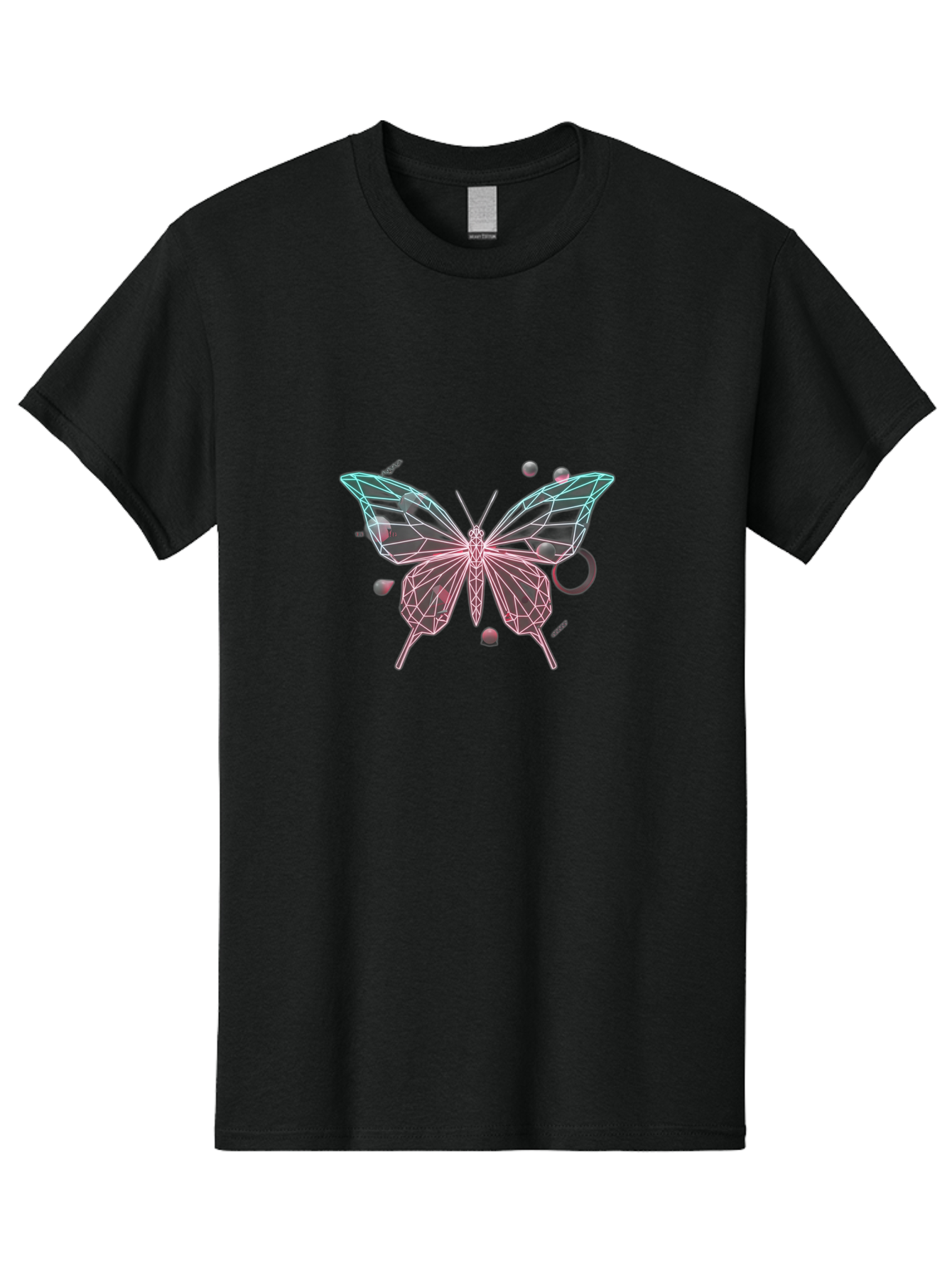 Butterfly-25 Men'S Graphic Tee, 100% Cotton, Comfortable Casual Summer Wear, Machine Washable, Vintage Camera, Old Camera, Antique Camera, Black Camera, Classic Photography, Photography Equipment, Nostalgic Device, Film Camera, Camera Art Bah658