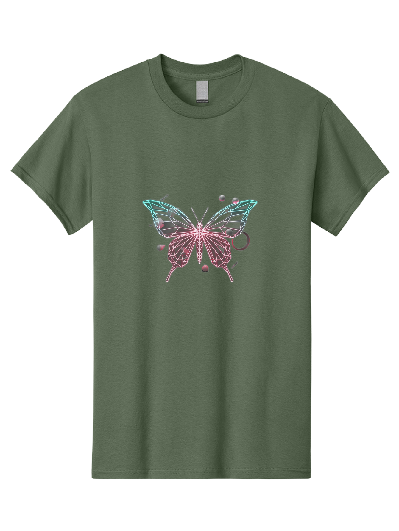 Butterfly-25 Men'S Graphic Tee, 100% Cotton, Comfortable Casual Summer Wear, Machine Washable, Vintage Camera, Old Camera, Antique Camera, Black Camera, Classic Photography, Photography Equipment, Nostalgic Device, Film Camera, Camera Art Bah658
