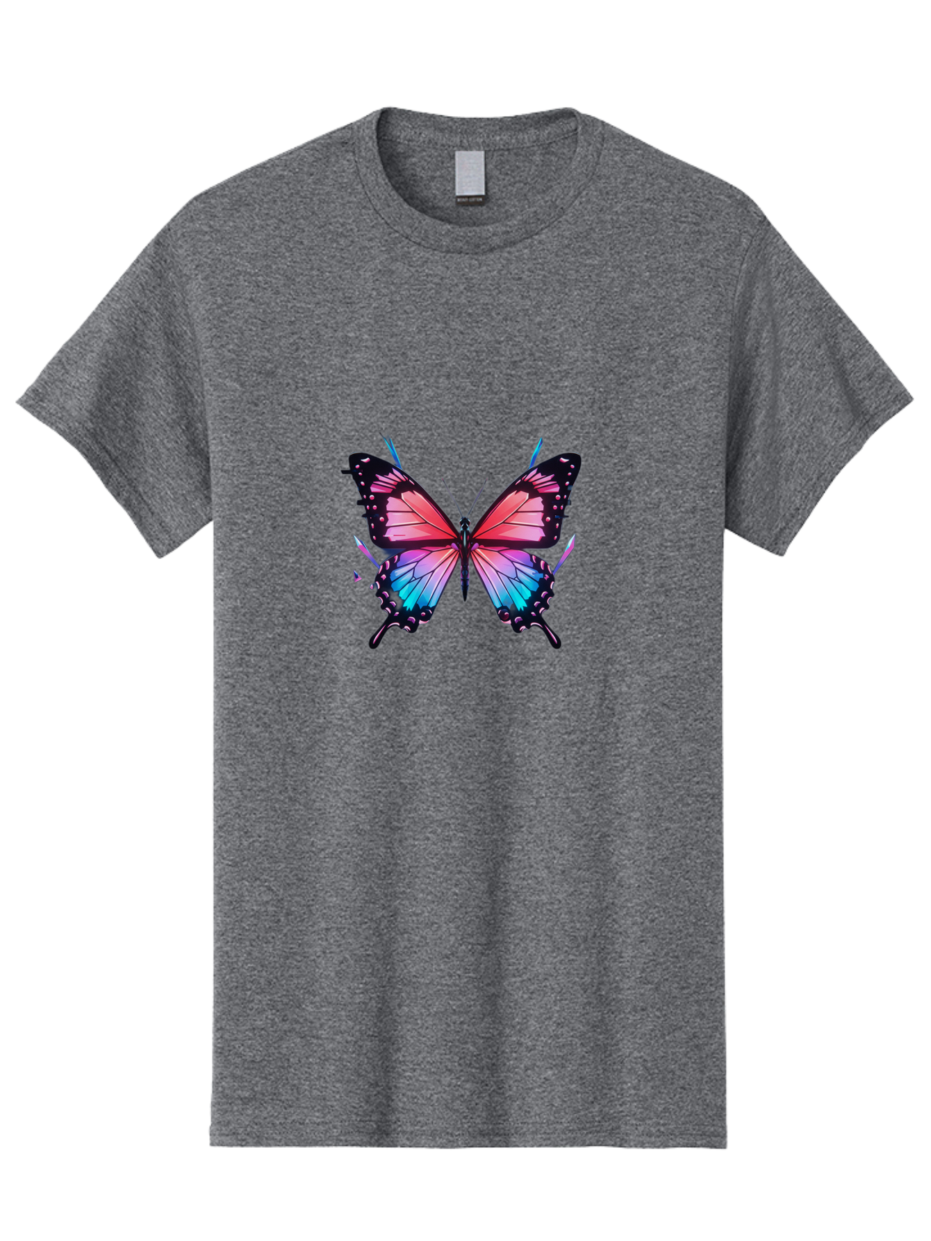 Butterfly-27 Men'S Graphic Tee, 100% Cotton, Comfortable Casual Summer Wear, Machine Washable, Vintage Camera, Old Camera, Antique Camera, Black Camera, Classic Photography, Photography Equipment, Nostalgic Device, Film Camera, Camera Art Bah660