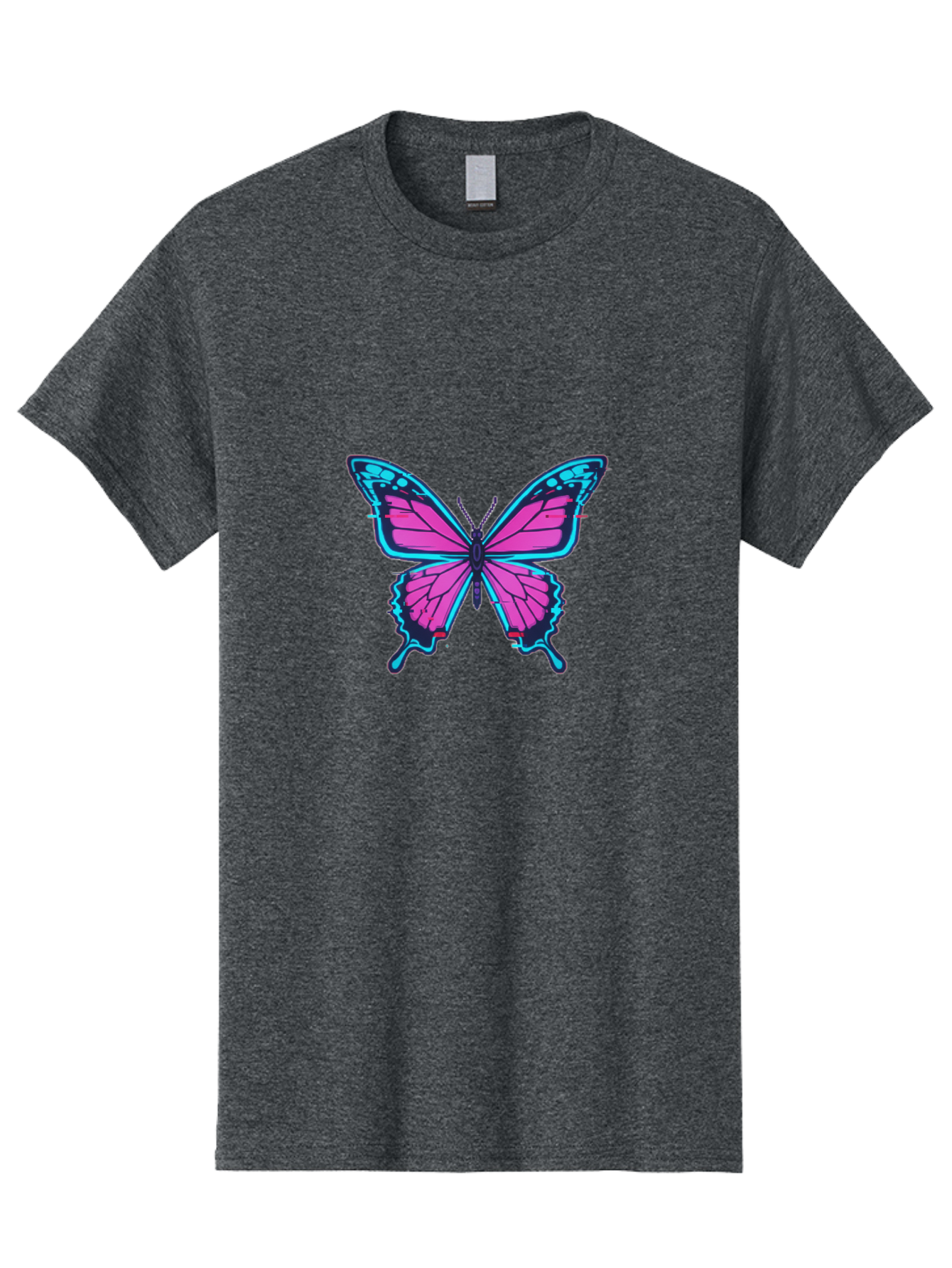 Butterfly-3 Men'S Graphic Tee, 100% Cotton, Comfortable Casual Summer Wear, Machine Washable, Vintage Camera, Old Camera, Antique Camera, Black Camera, Classic Photography, Photography Equipment, Nostalgic Device, Film Camera, Camera Art Bah663
