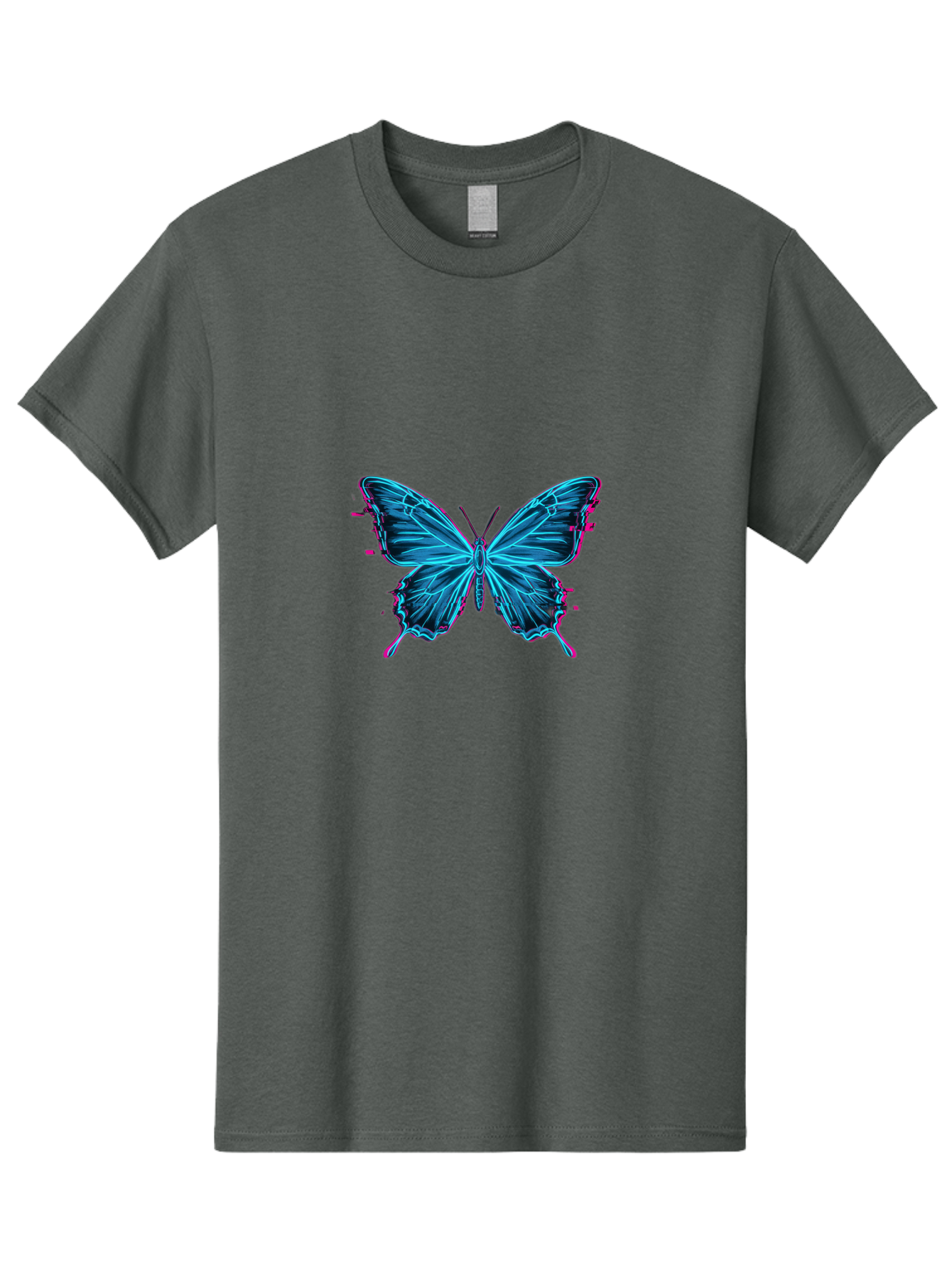Butterfly-5 Men'S Graphic Tee, 100% Cotton, Comfortable Casual Summer Wear, Machine Washable, Vintage Camera, Old Camera, Antique Camera, Black Camera, Classic Photography, Photography Equipment, Nostalgic Device, Film Camera, Camera Art Bah665
