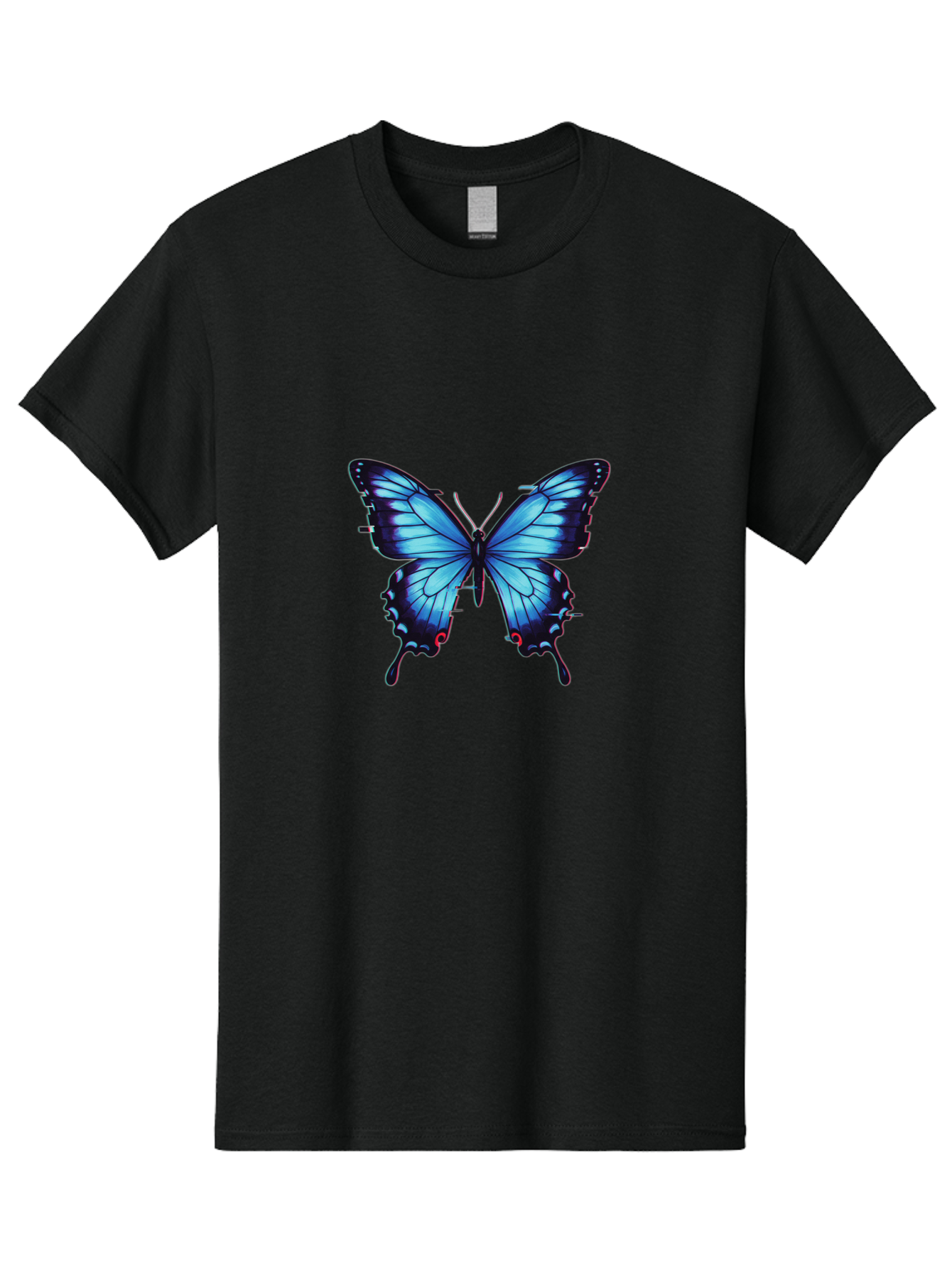 Butterfly-7 Men'S Graphic Tee, 100% Cotton, Comfortable Casual Summer Wear, Machine Washable, Vintage Camera, Old Camera, Antique Camera, Black Camera, Classic Photography, Photography Equipment, Nostalgic Device, Film Camera, Camera Art Bah667