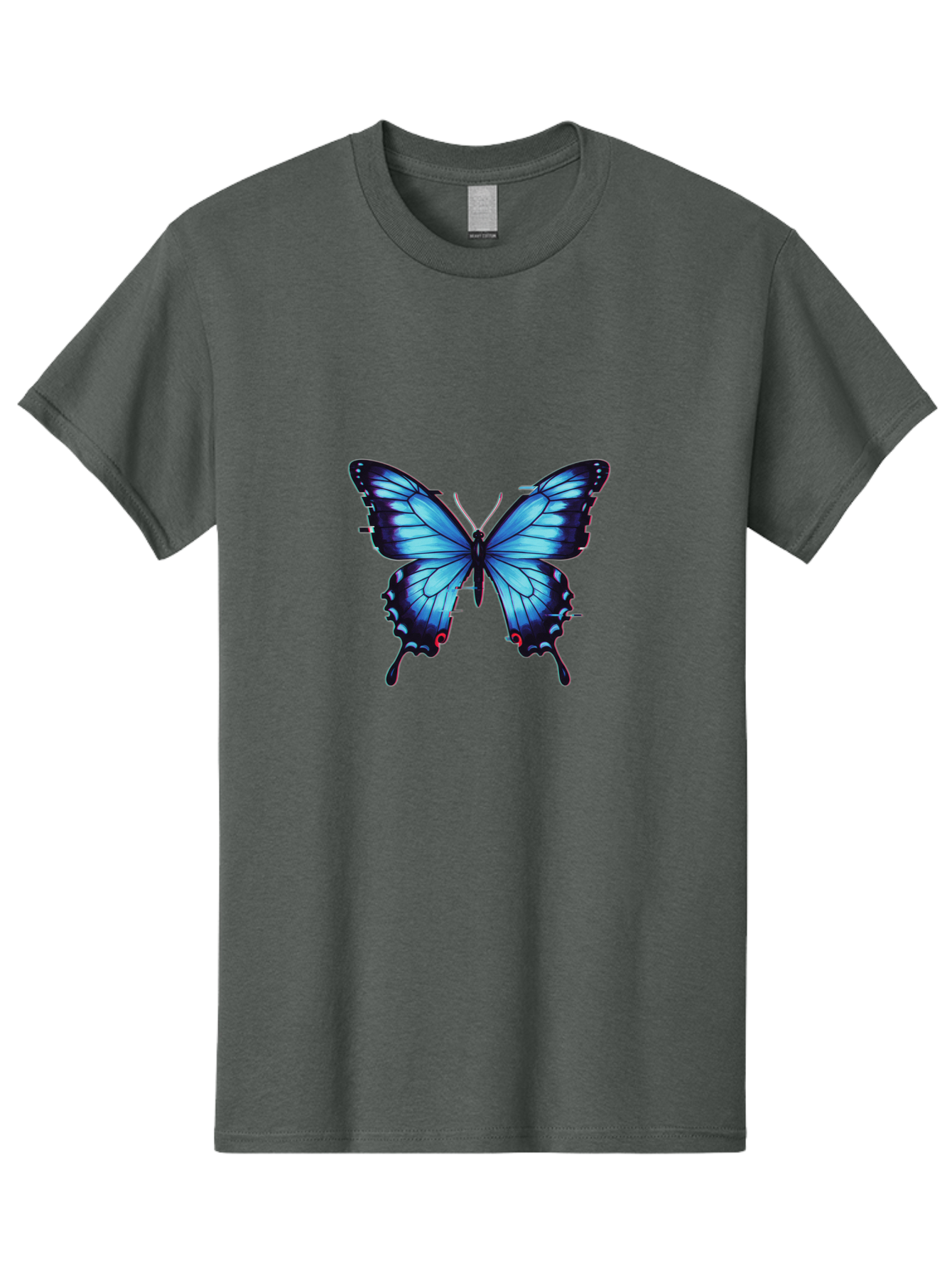 Butterfly-7 Men'S Graphic Tee, 100% Cotton, Comfortable Casual Summer Wear, Machine Washable, Vintage Camera, Old Camera, Antique Camera, Black Camera, Classic Photography, Photography Equipment, Nostalgic Device, Film Camera, Camera Art Bah667