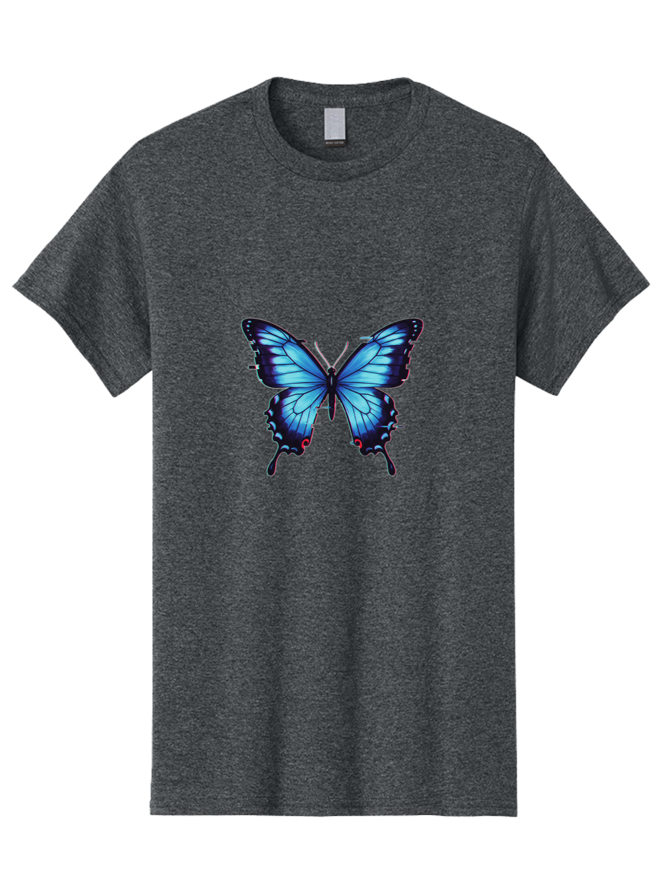 Butterfly-7 Men'S Graphic Tee, 100% Cotton, Comfortable Casual Summer Wear, Machine Washable, Vintage Camera, Old Camera, Antique Camera, Black Camera, Classic Photography, Photography Equipment, Nostalgic Device, Film Camera, Camera Art Bah667